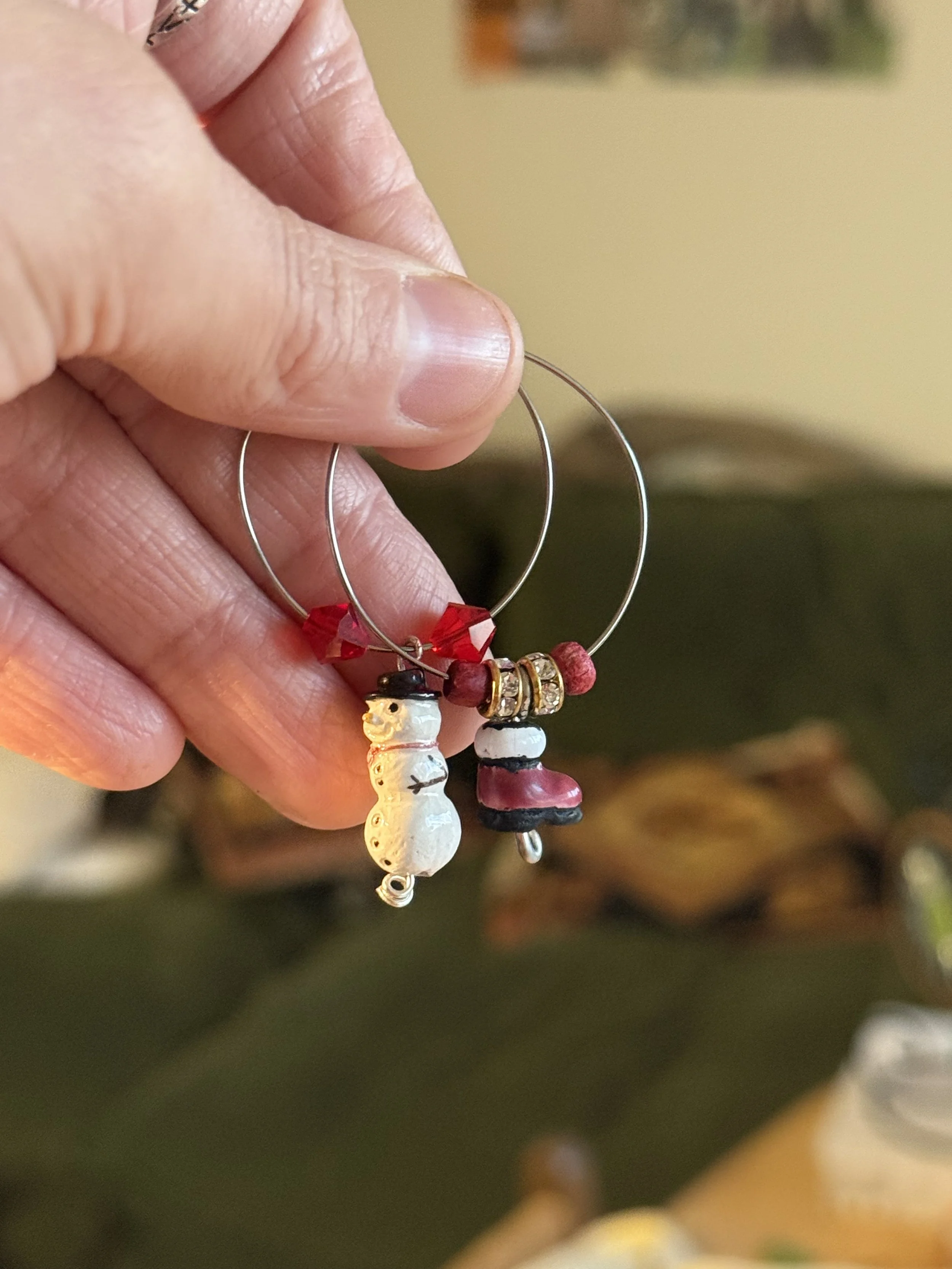 Christmas Wine Glass Charms