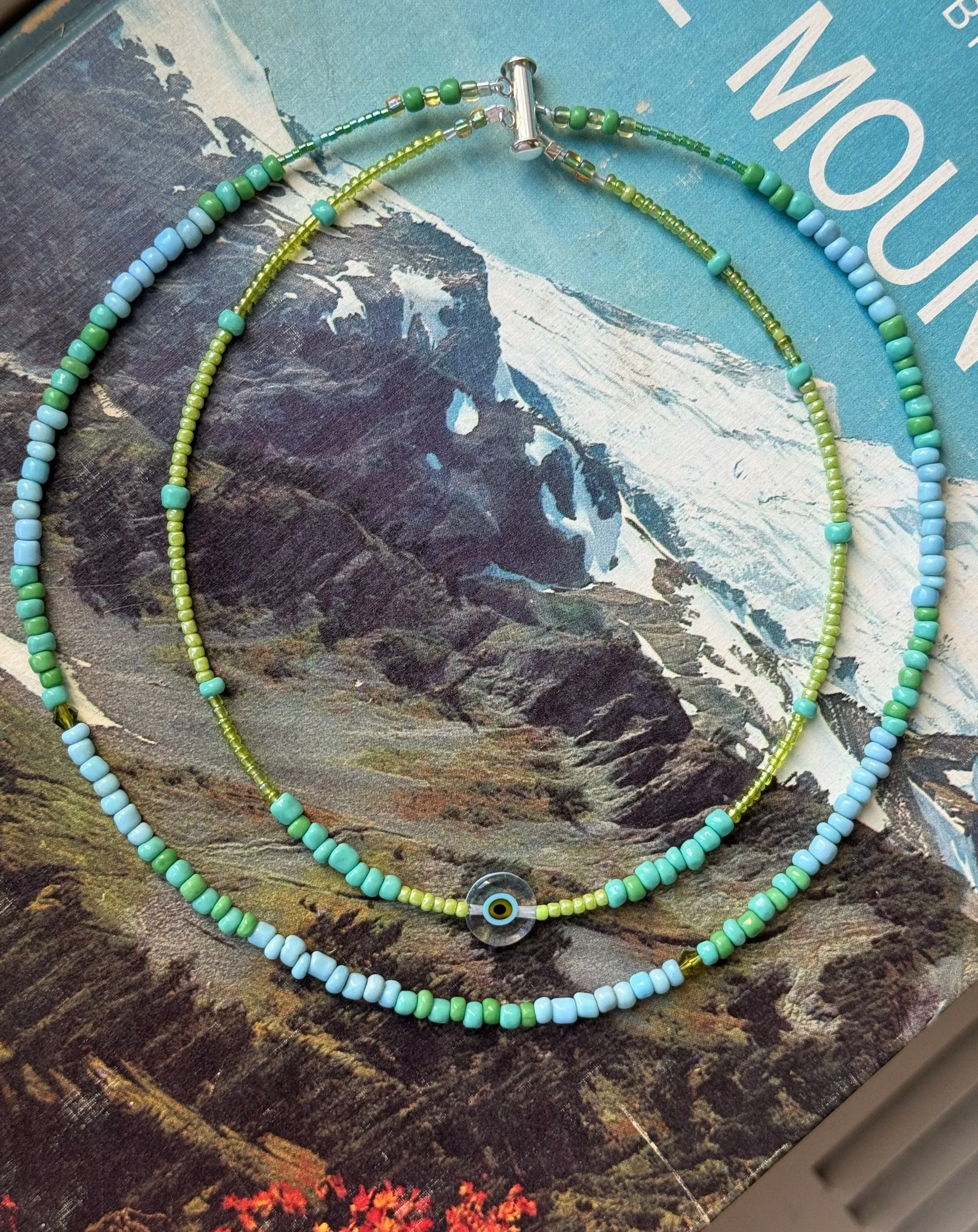 The Mountains are Calling Layered Necklace