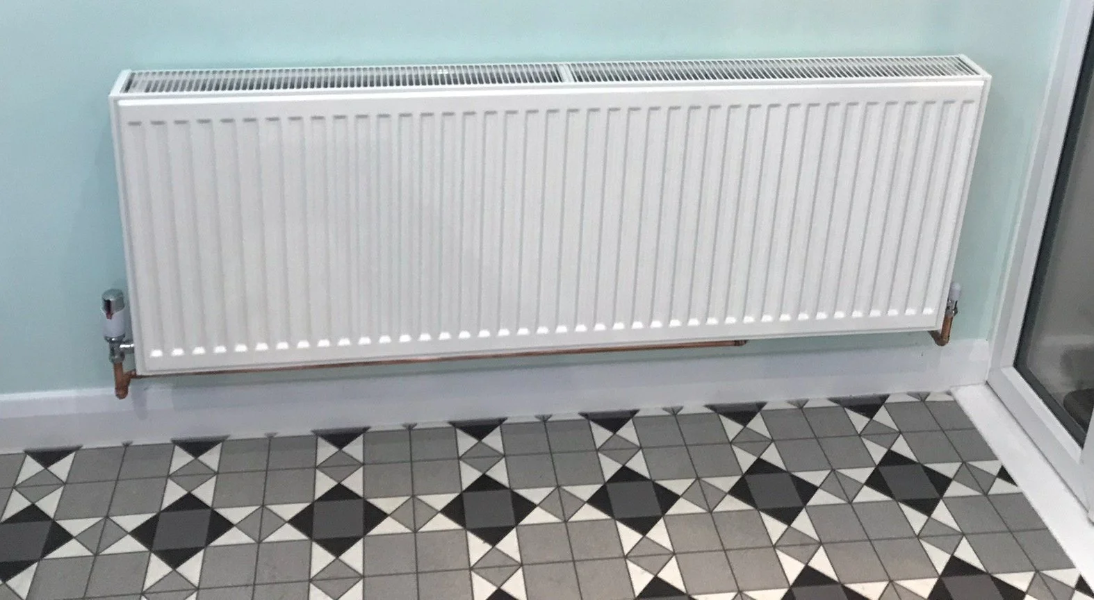 Radiator installation completed in Sale