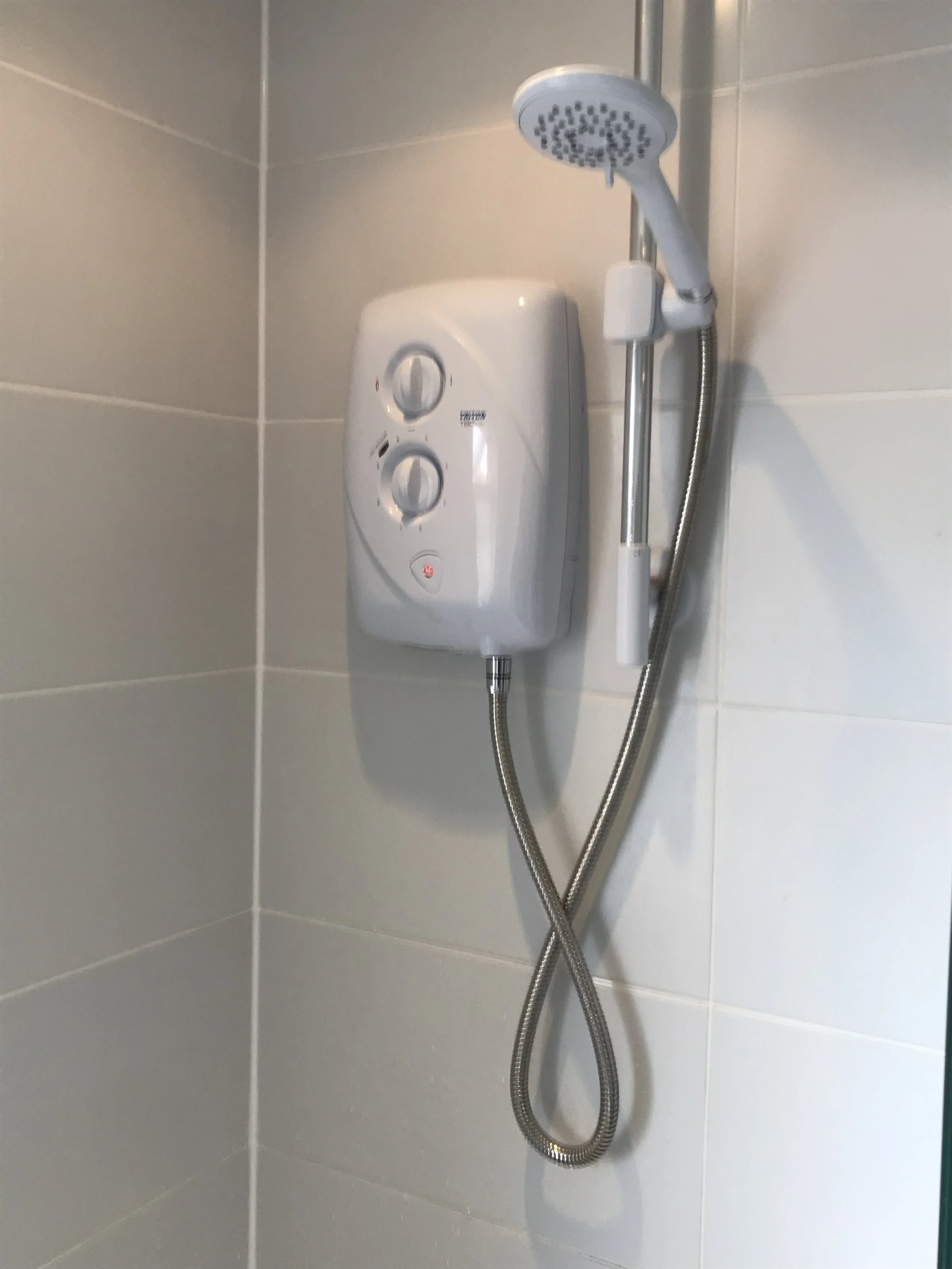 Electric shower replacement in Cheadle installed and fully working after fault repair