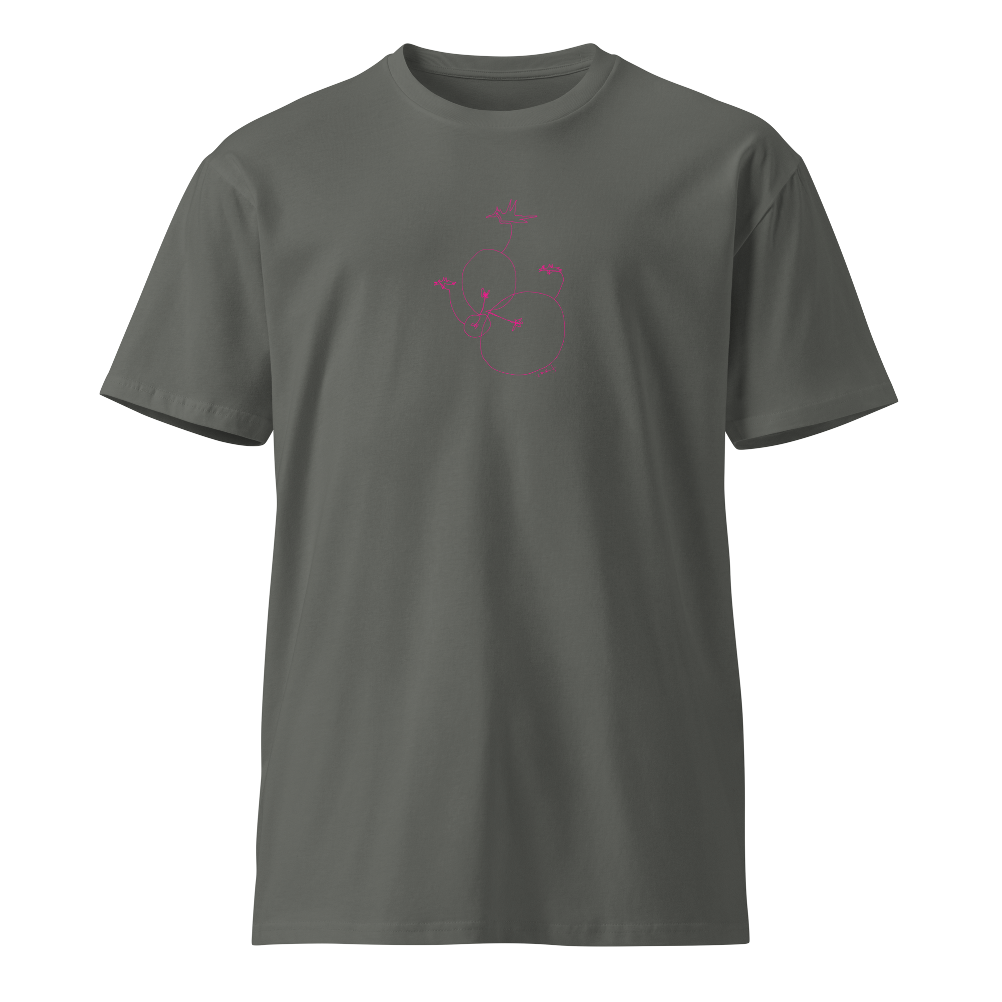 Moon Bird Flower Orbit- pink print