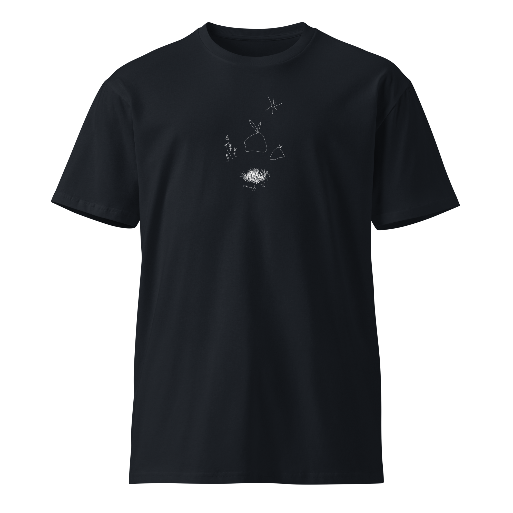 Wandering Bunnies- white print