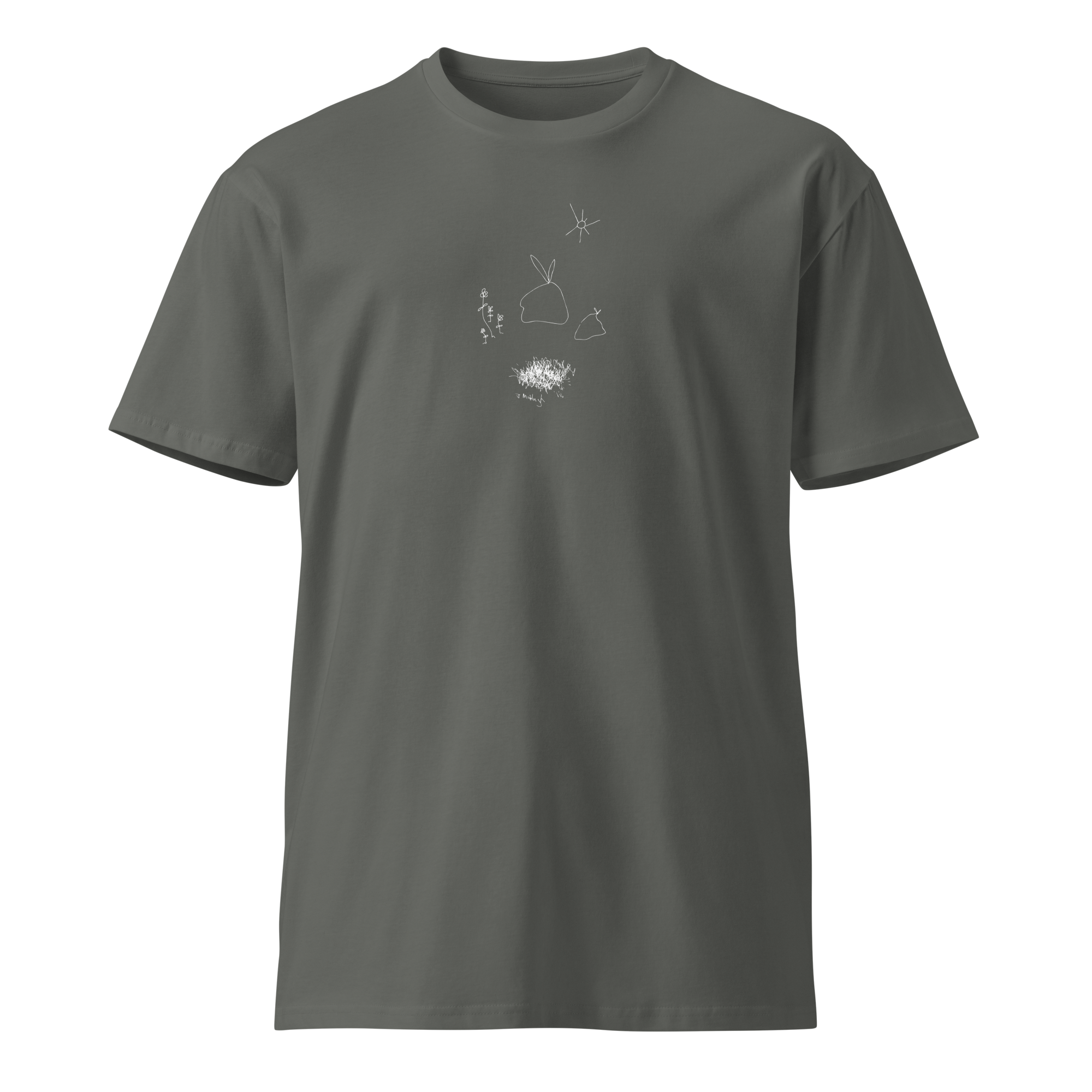 Wandering Bunnies- white print