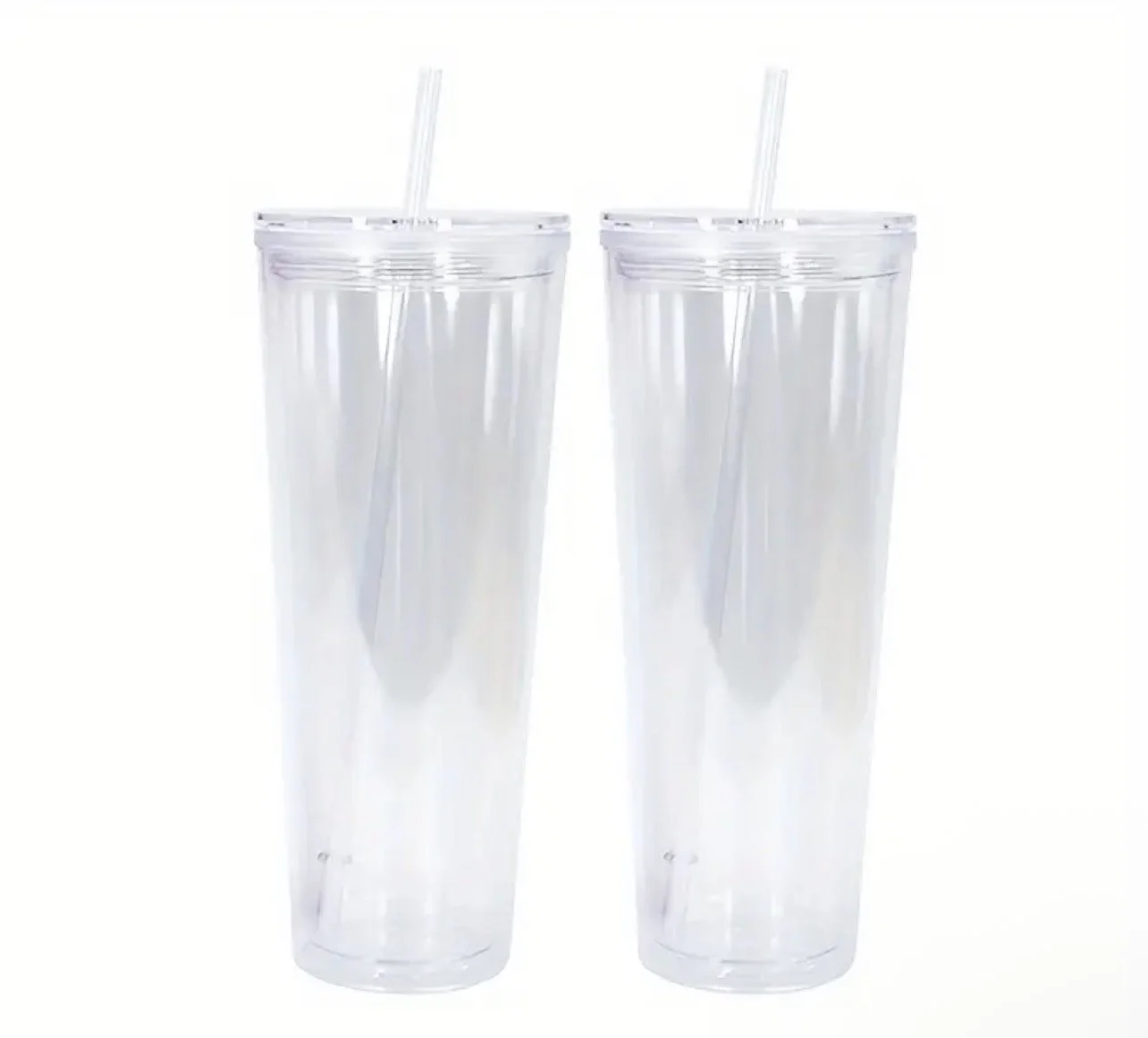 24oz Acrylic Snow Globe Tumbler