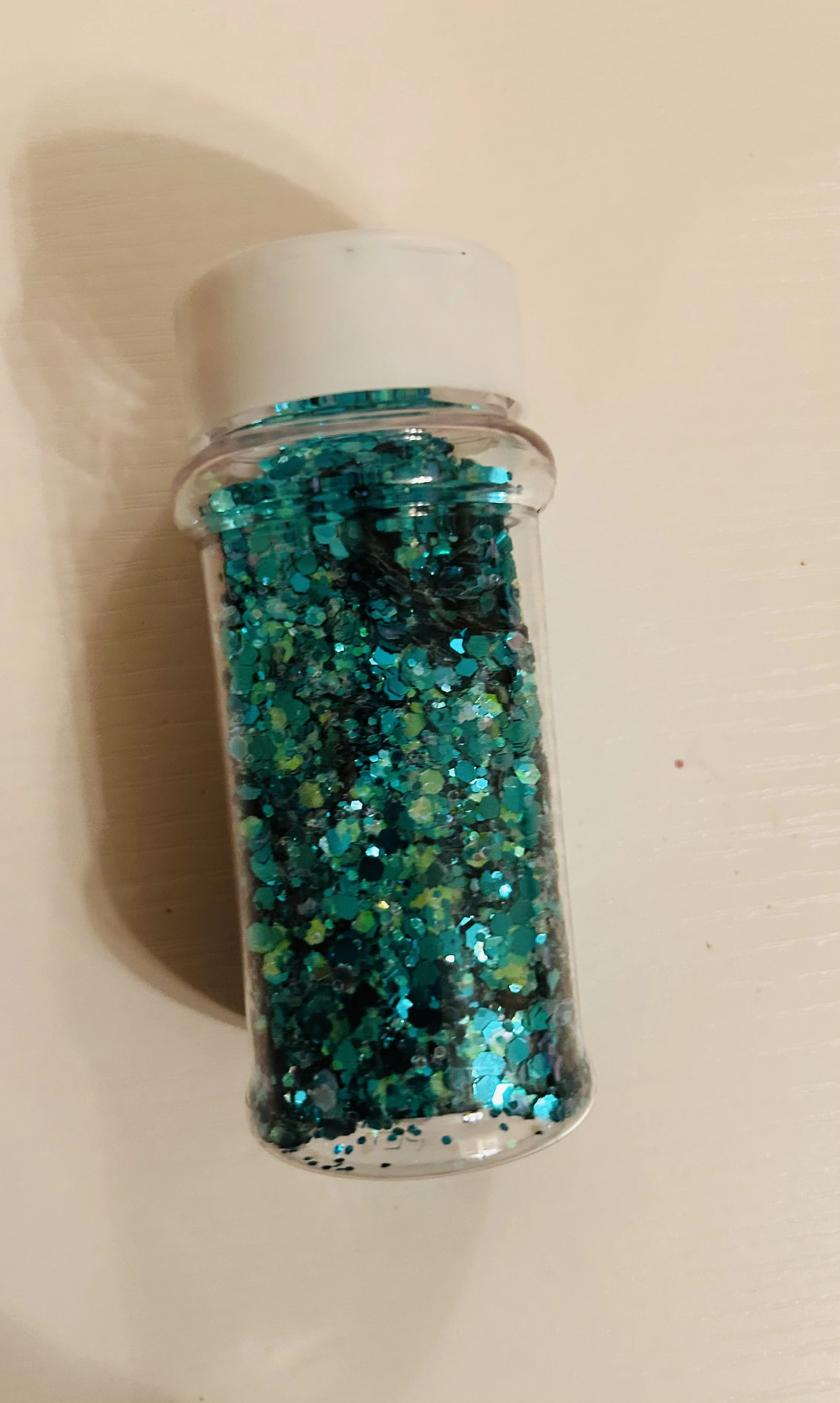 Turquoise glitter