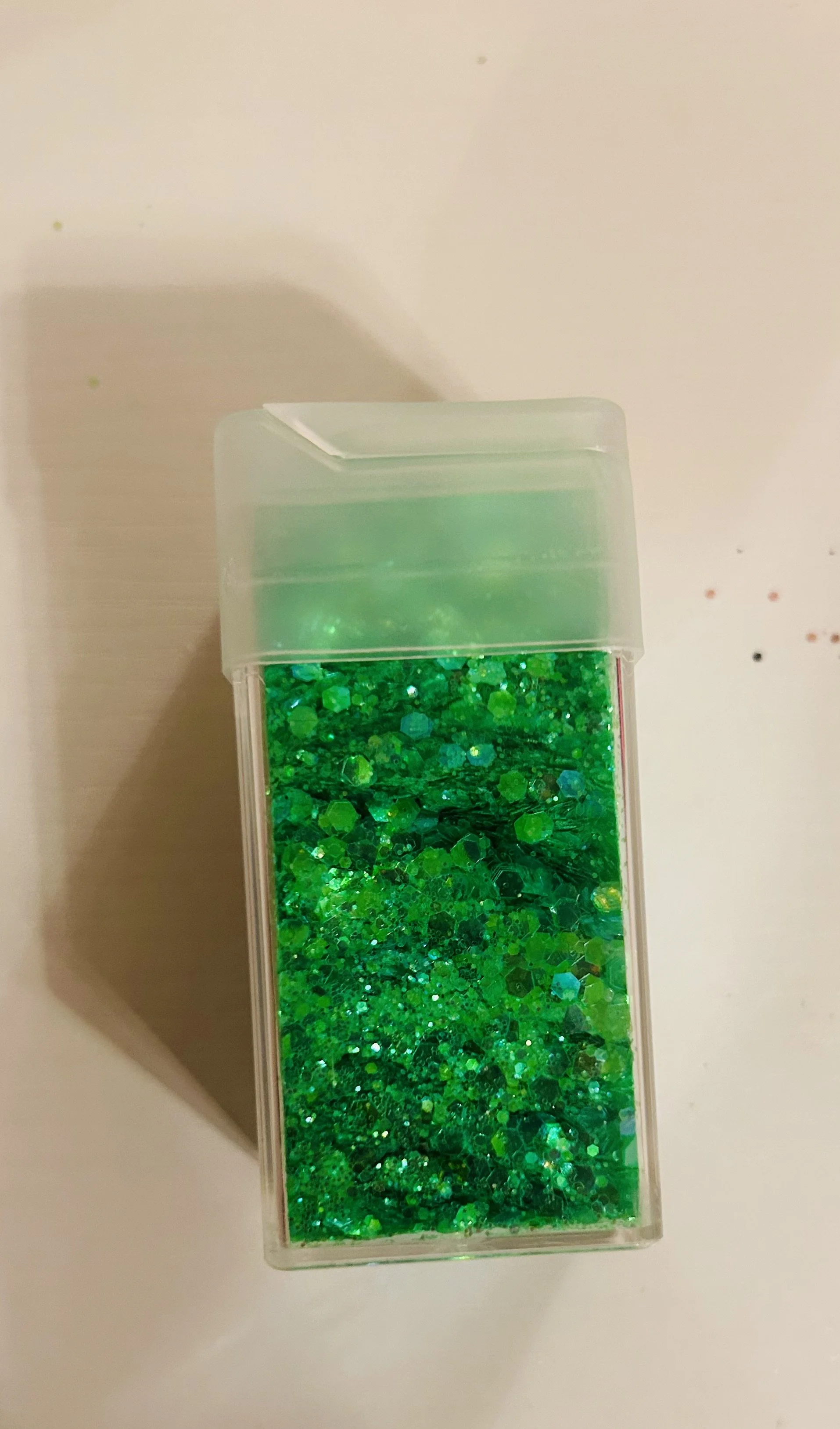 Green glitter