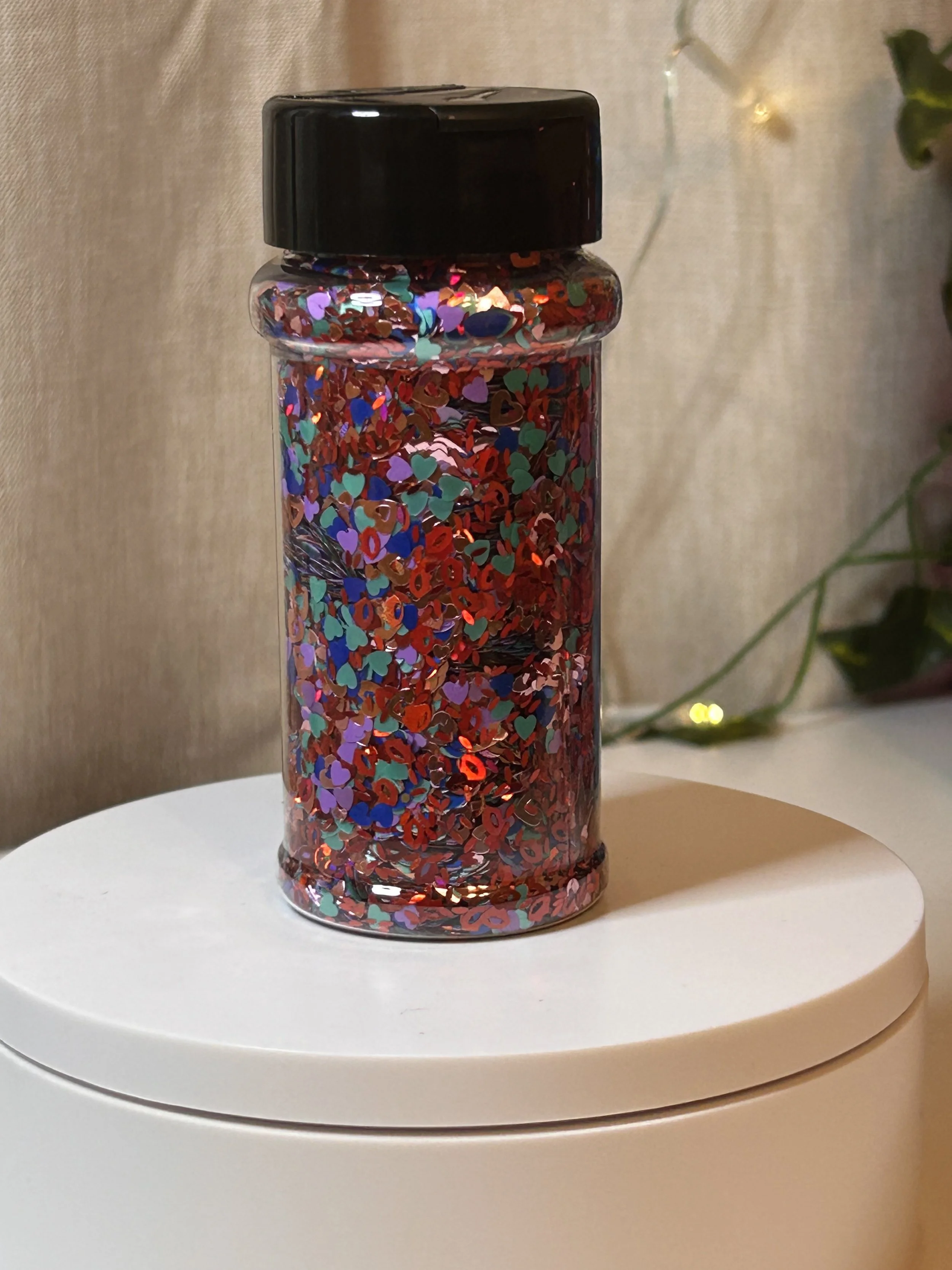 Smaller multi color hearts