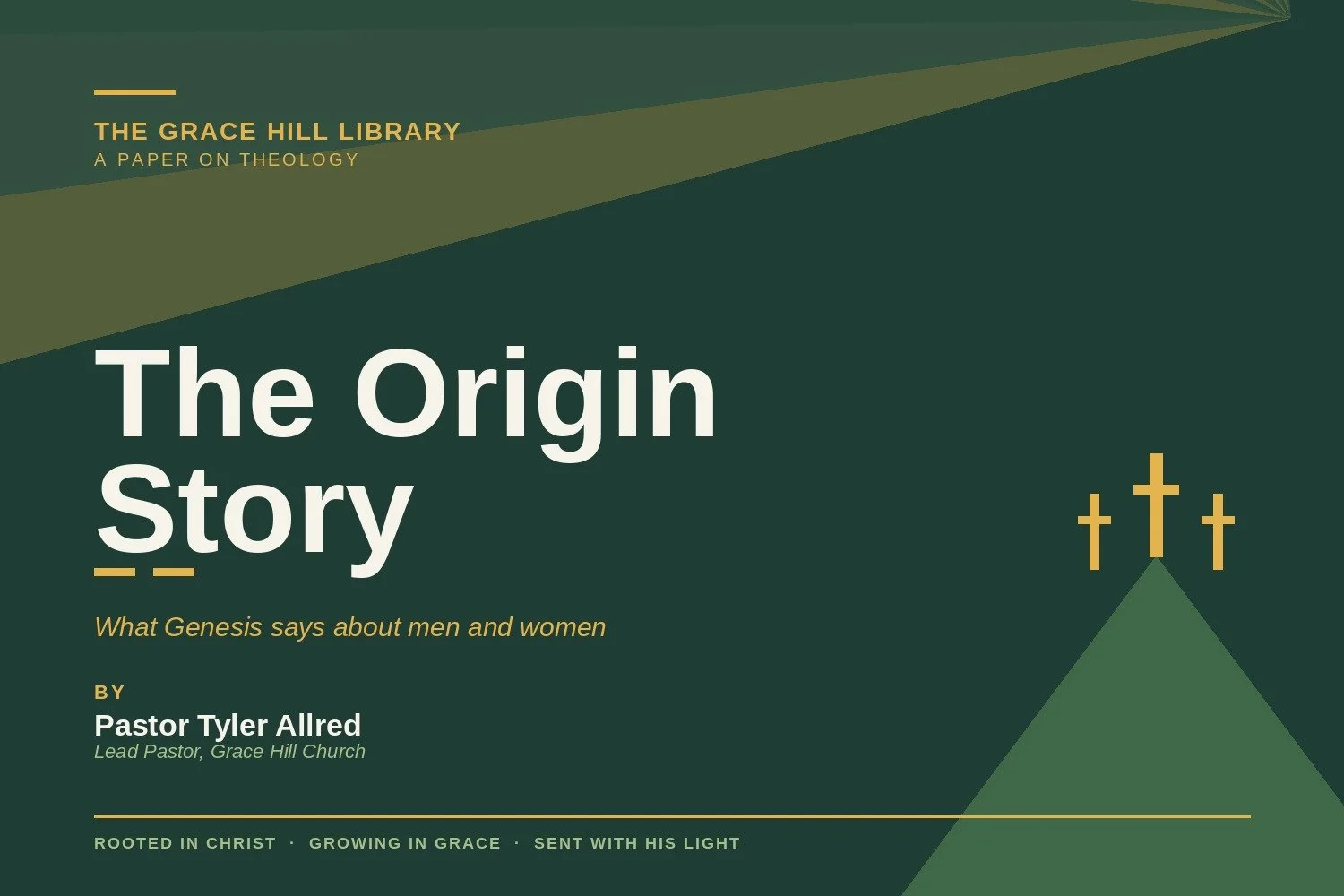 The Origin Story: What the Bible says about men and women