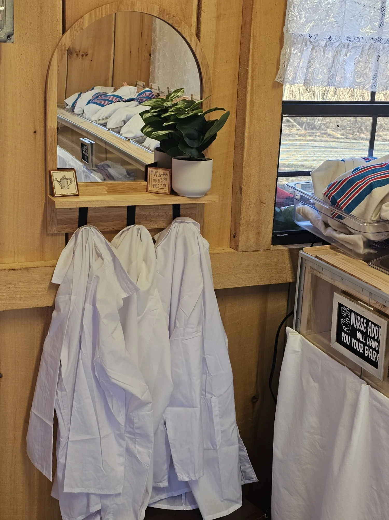 Doctor's coats for a sanitary nursery
