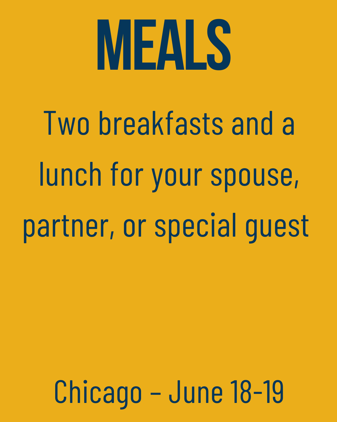 Spouse Meals Add-On