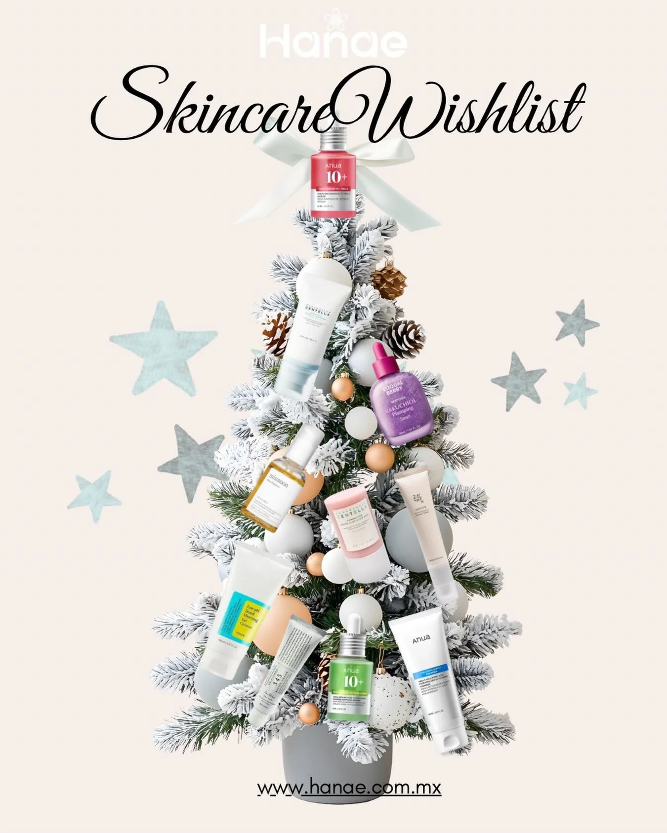Lo que si o si quiero bajo el arbolito esta navidad 🤞🏻🎄
Arm&eacute; mi Skincare Wishlist Navide&ntilde;a con mis favoritos de K-Beauty🎅🏼
Todo disponible en https://www.hanae.com.mx/ 
.
.
#hanaemx #kbeautymexico #skincaremexico #skincaremexicali 
