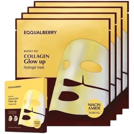 EQQUALBERRY - Collagen Glow Up Hydrogel Mask (4EA / 30g)