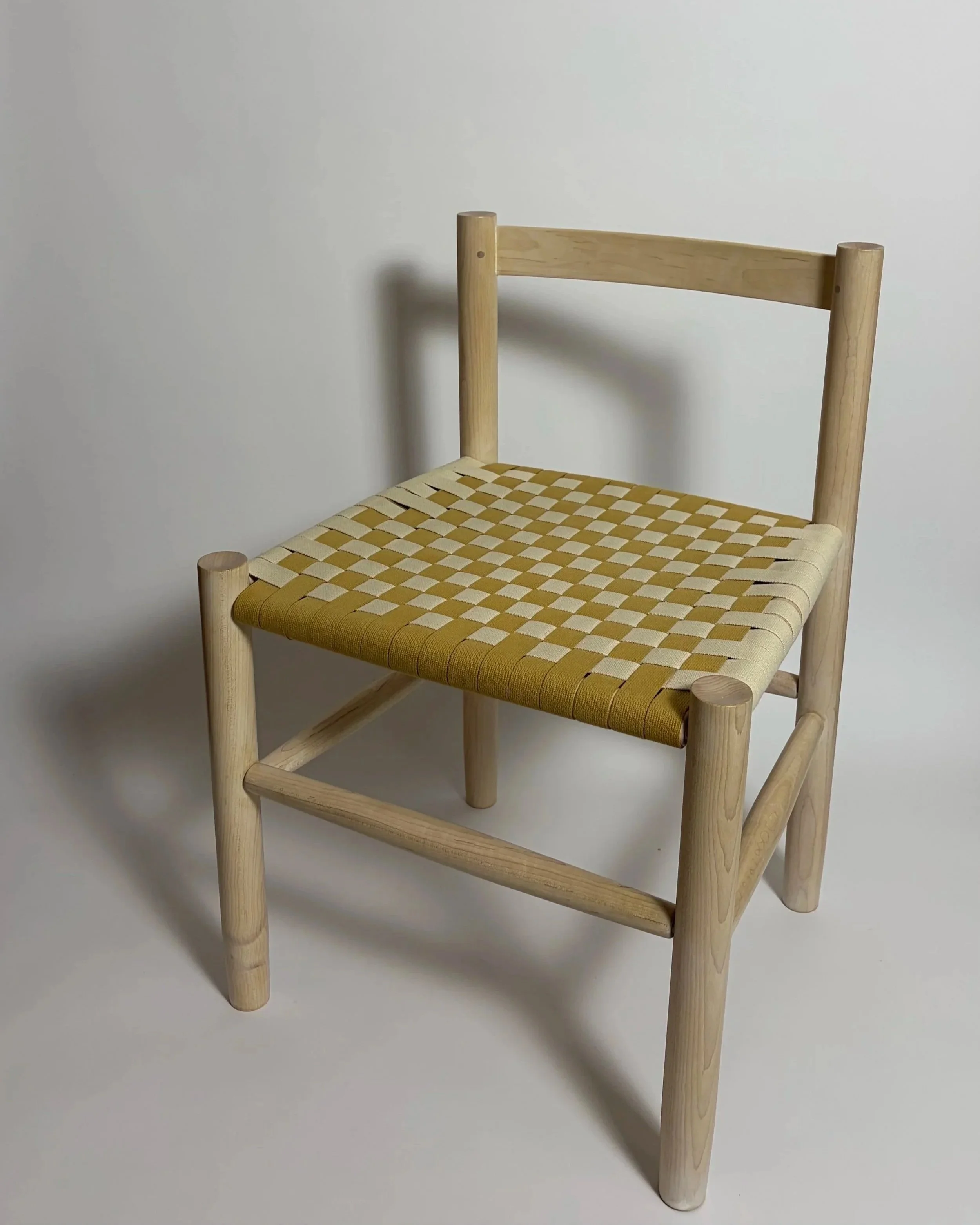 Low-back chair, maple and Shaker tape | $1200