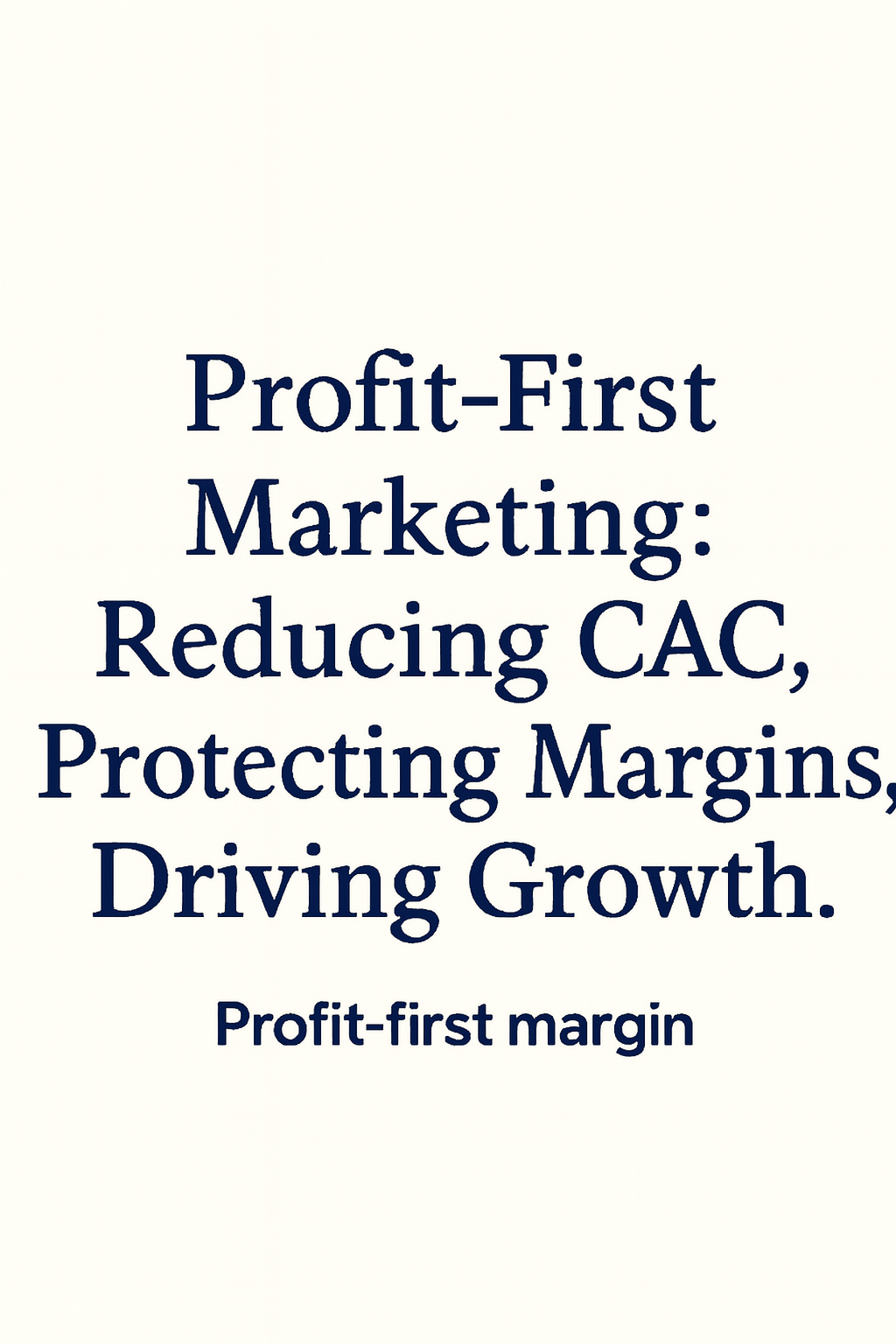 Texte en français sur fond blanc, mentionnant la réduction des coûts et la protection des marges pour stimuler la croissance.