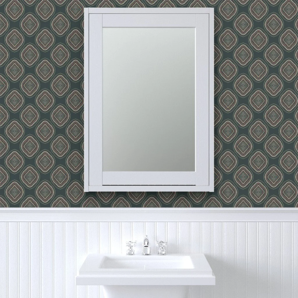 Earthy geometric wallpaper 