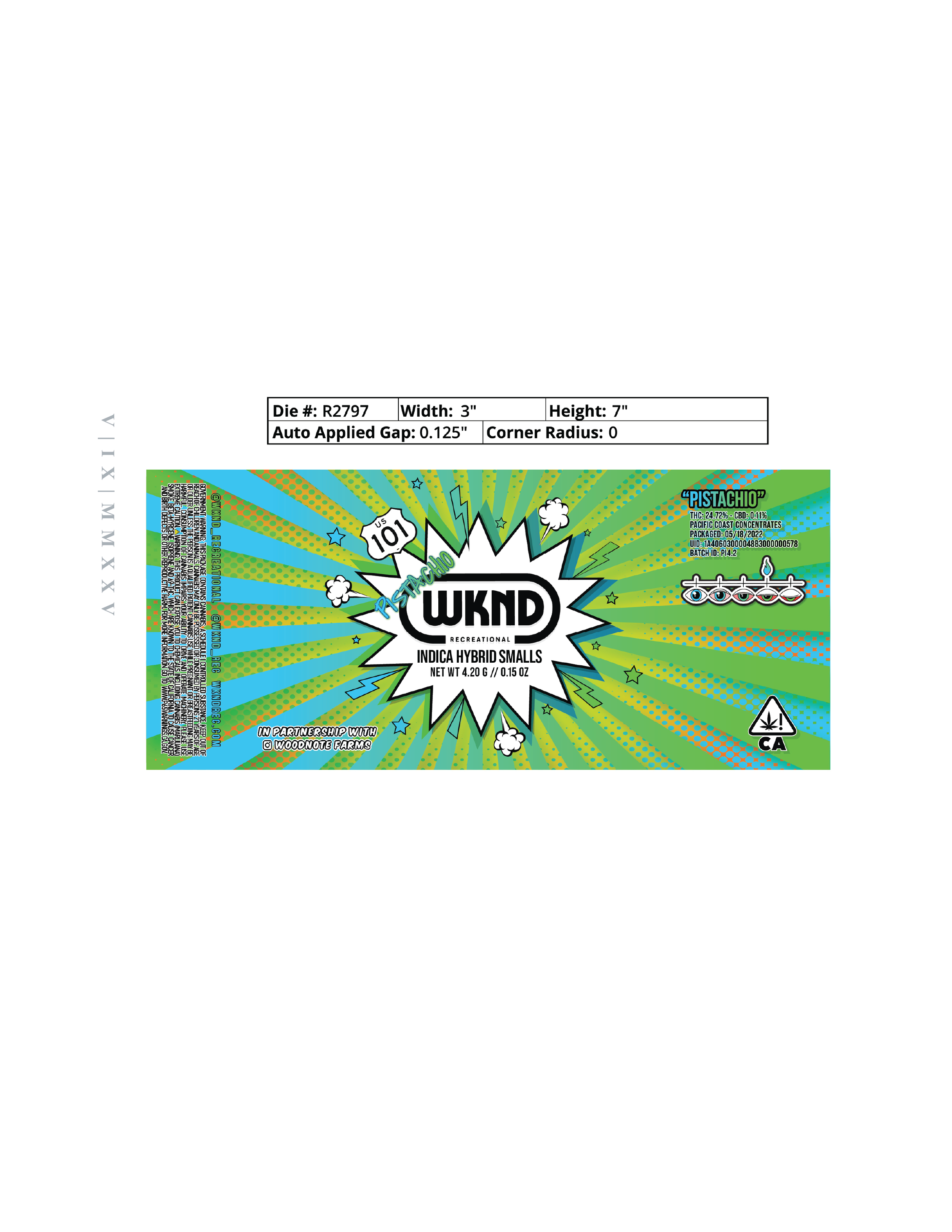 WKND Quarter Jar Label
