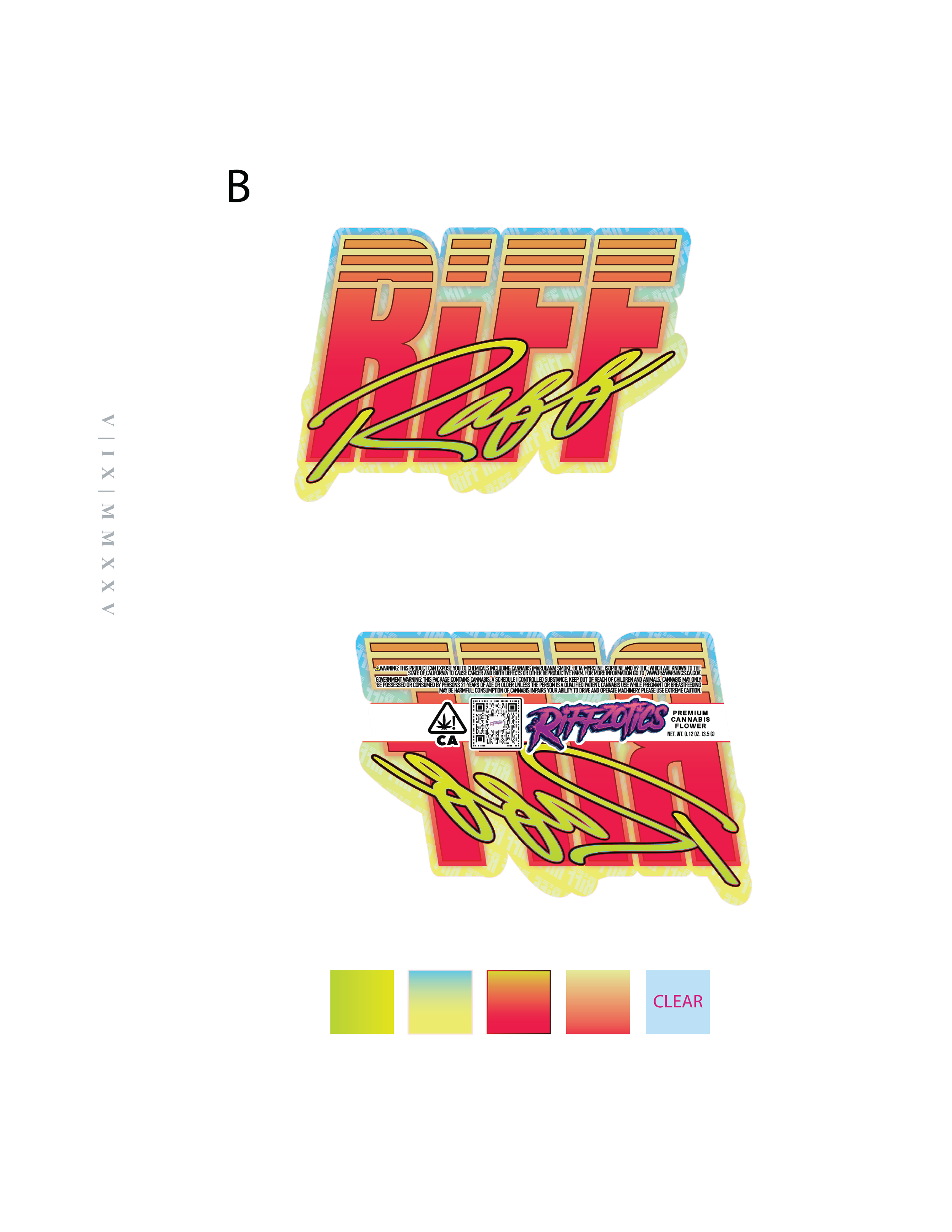 RIFF RAFF Die Cut Eighth