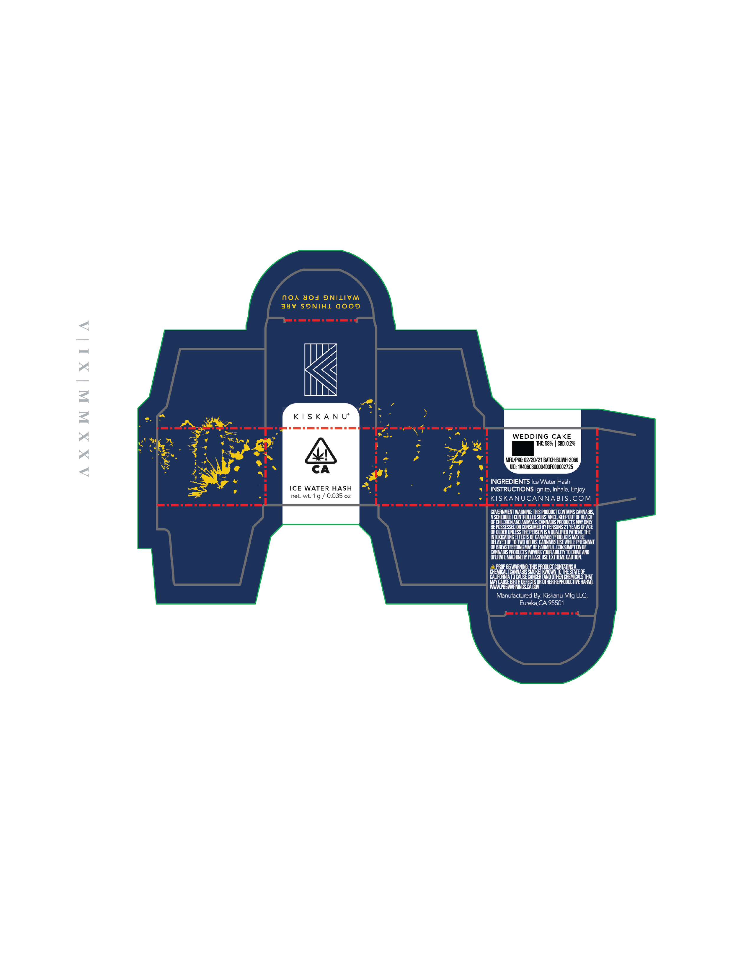 KISKSNU Hash Wedding Cake