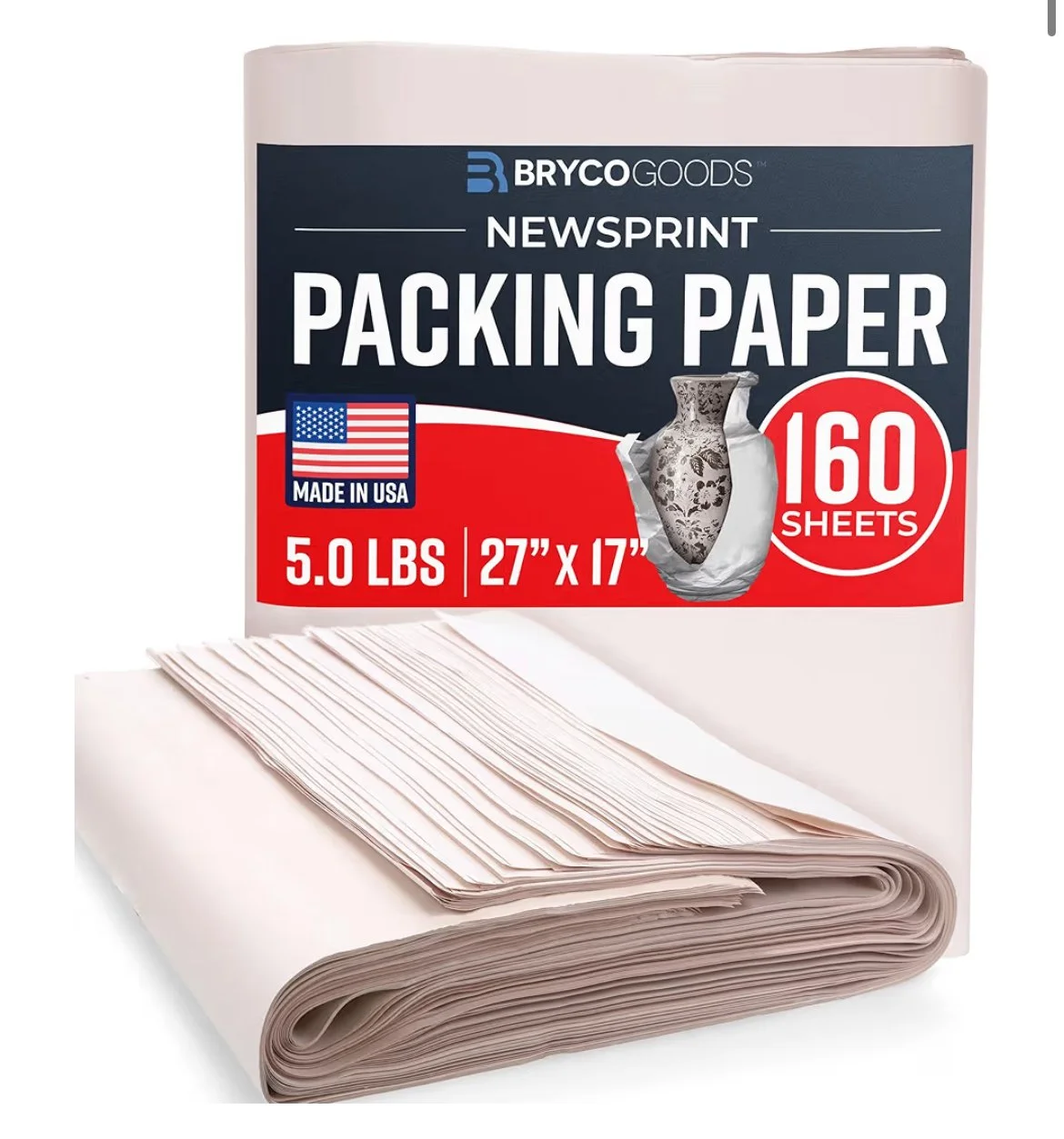 Newsprint 160 Sheet Packing Paper