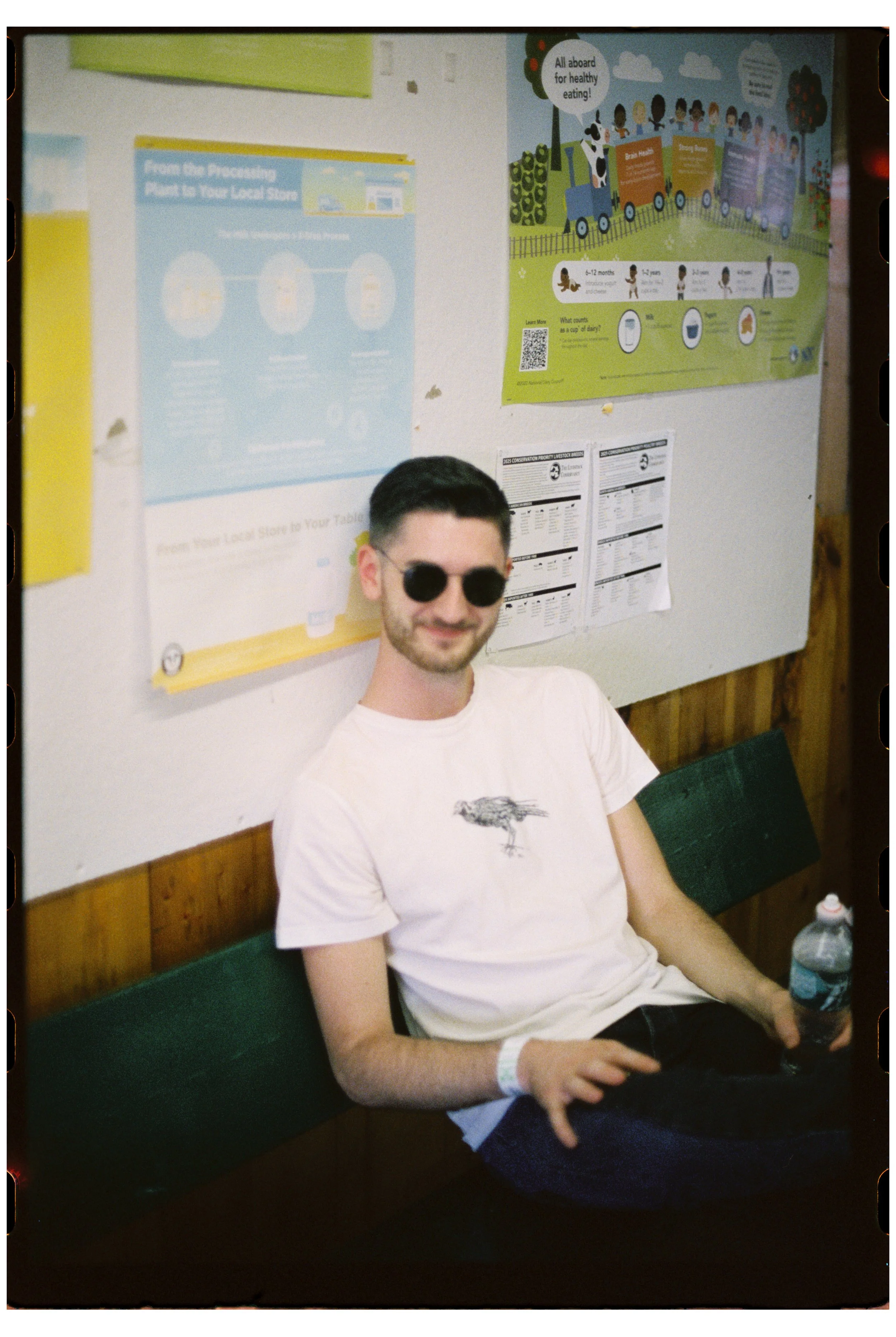 Zac at the Fryeburg Fair. Fryeburg, Maine. October 2025. Nikon F3. CineStill 400D.