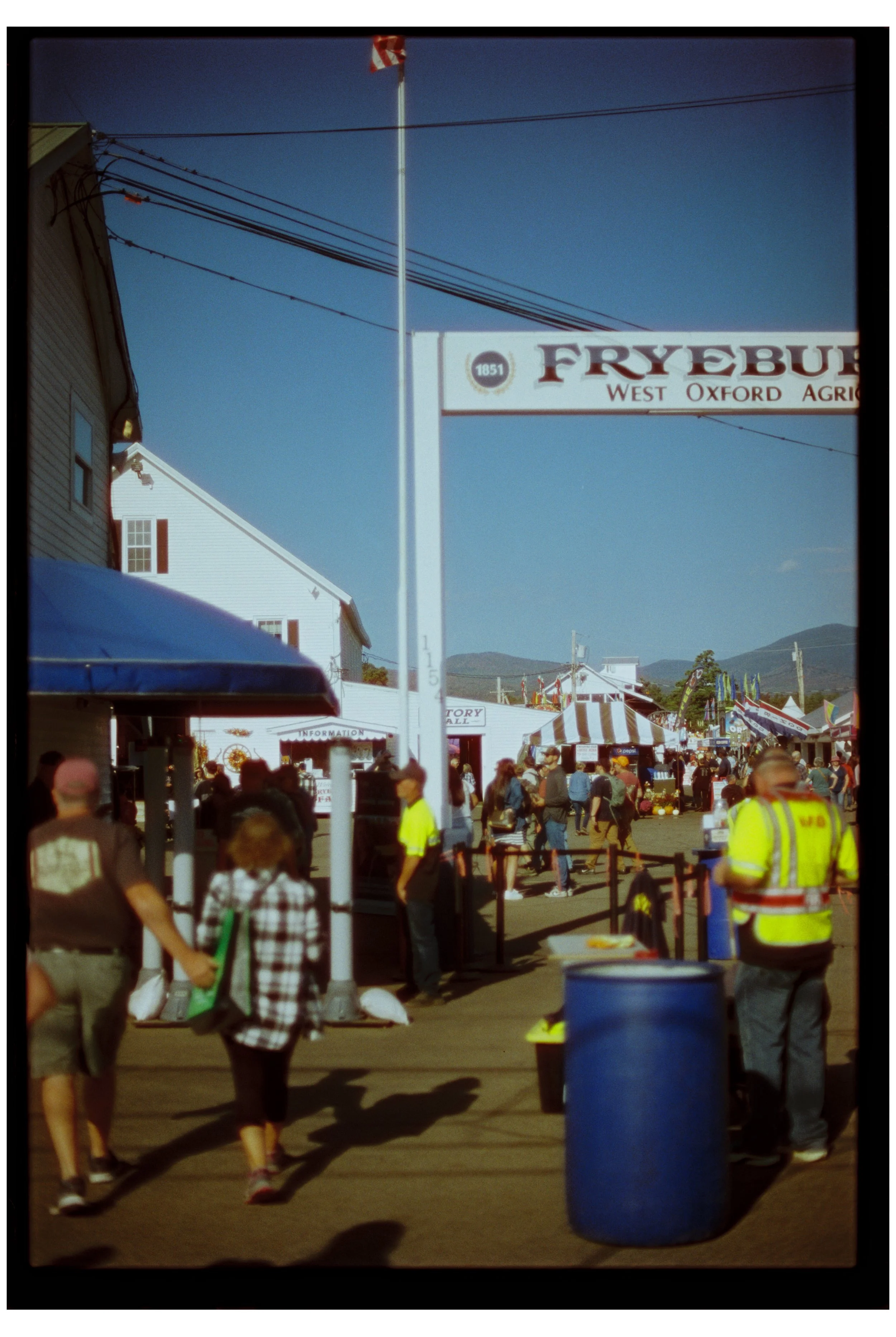 Fryeburg Fair with Becca, Ty, and Zac. Fryeburg, Maine. October 2025. Nikon F3. CineStill 400D.