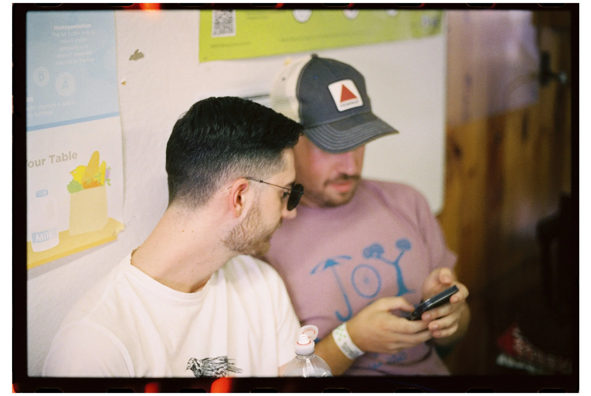 Fryeburg Fair. Ty and Zac. Fryeburg, Maine. October 2025. Nikon F3. CineStill 400D.