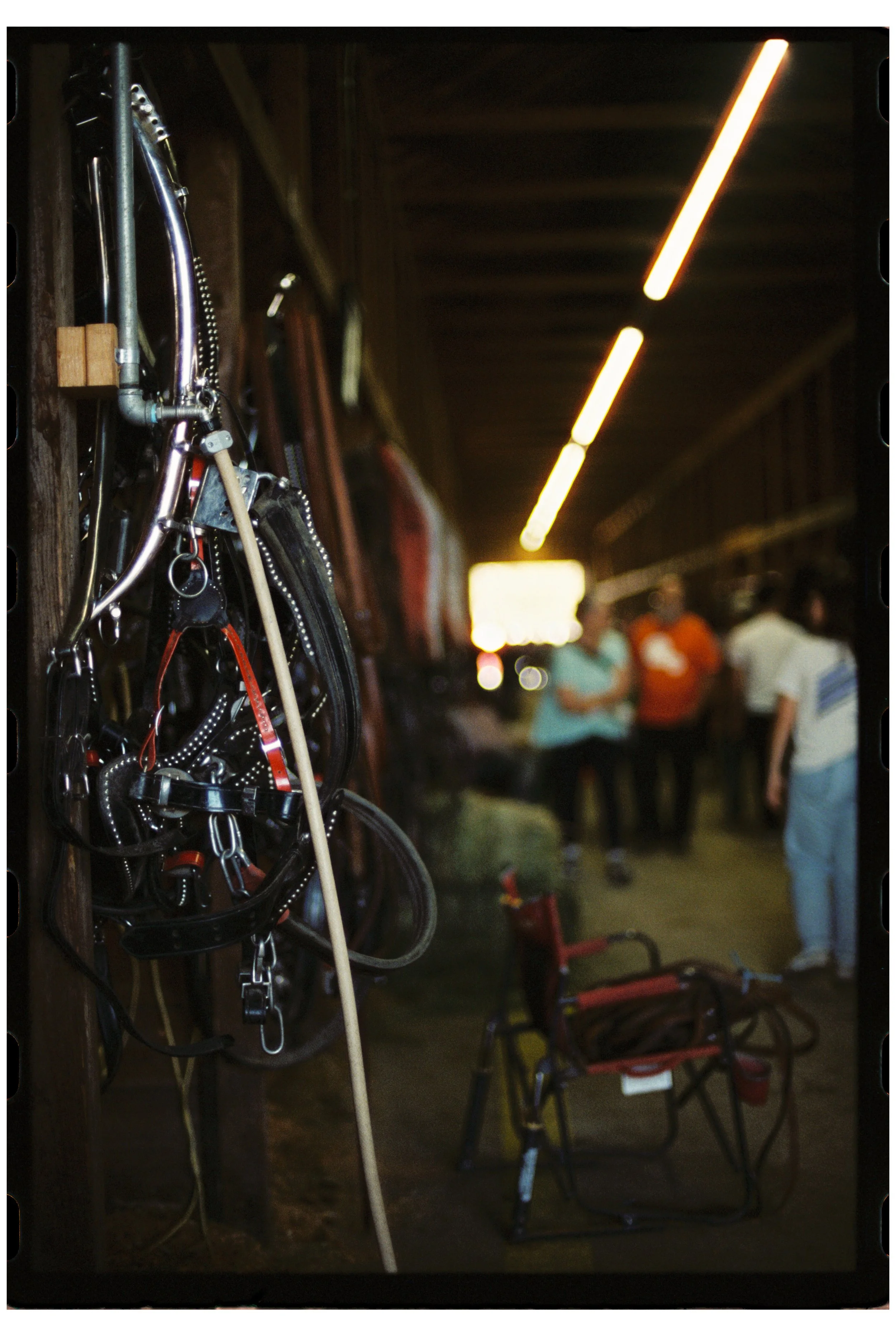 Fryeburg Fair with Becca, Ty, and Zac. Fryeburg, Maine. October 2025. Nikon F3. CineStill 400D.