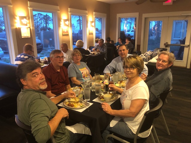 Front end. Bing Lingle (St. Francis), Rob Gellings (St. Stephen’s), Donna Elling (Holy Apostles), Clint Thompson (St. Mary’s OTH), Larry Van Slyke (St. Francis), Deacon CJ (St. Stephen’s).