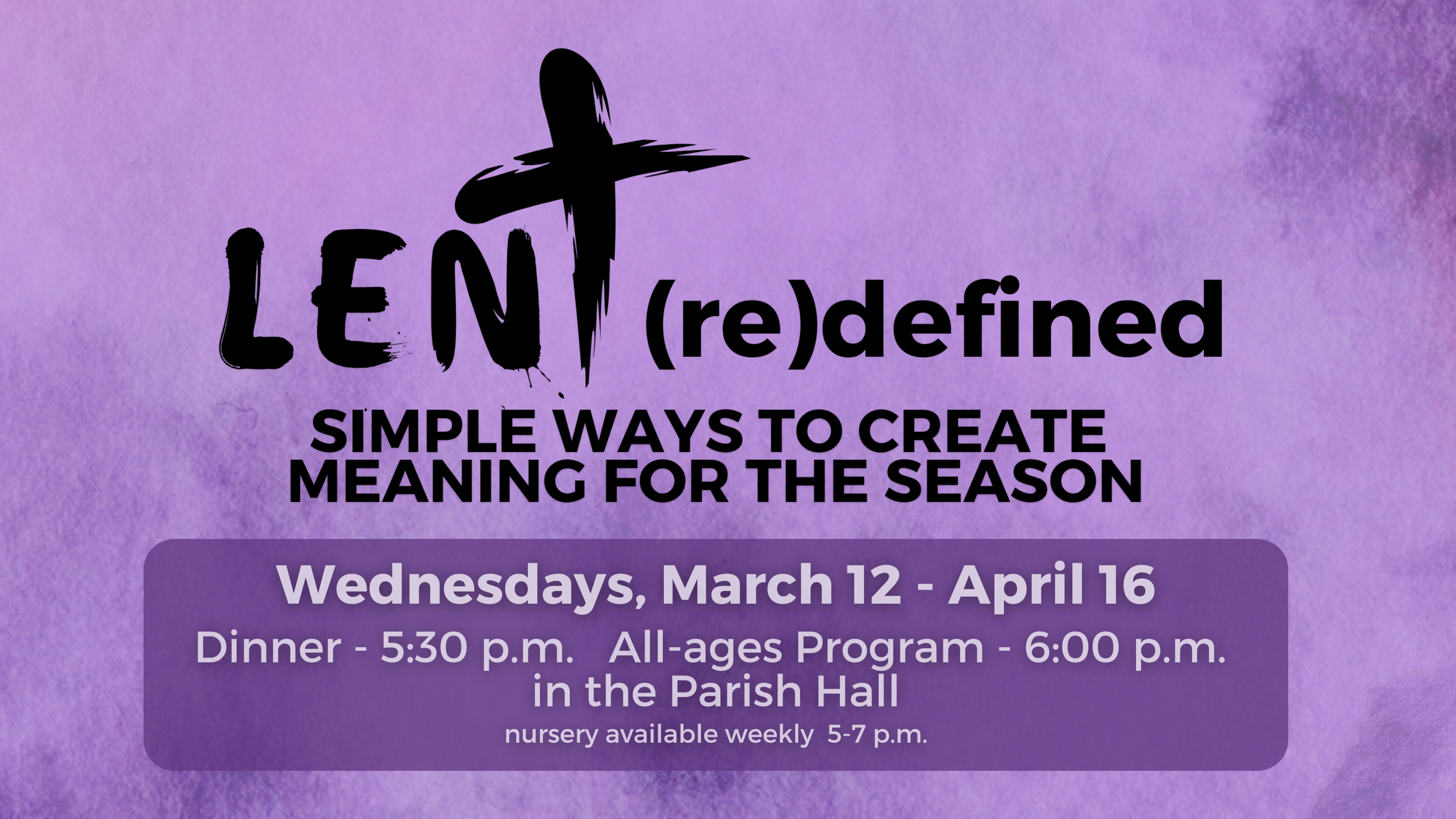 Lent (re)defined: Saint Stephen's Wednesday programming this season