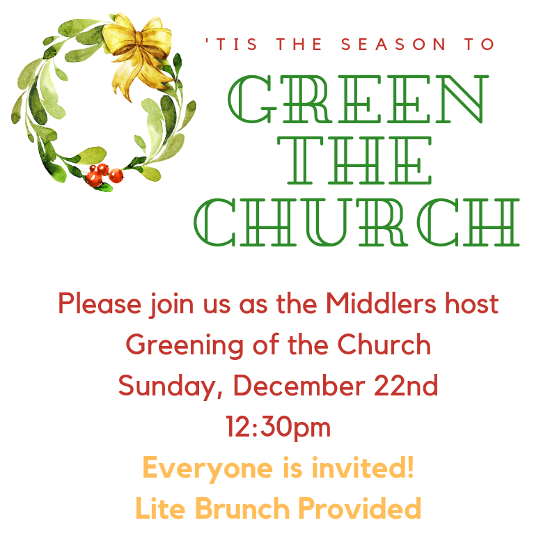 'tis the season to green the church.png