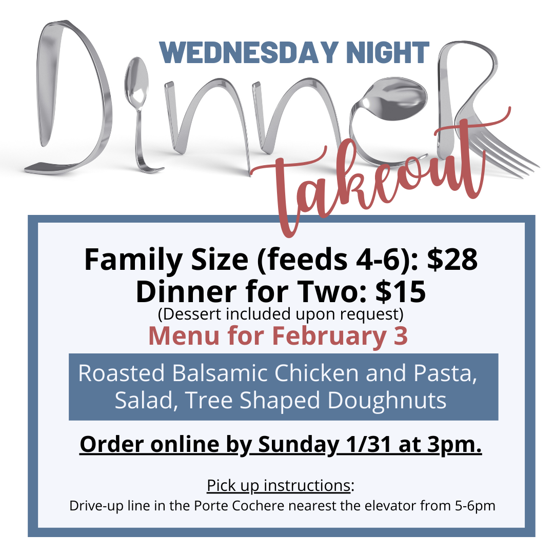 Click HERE to place your dinner order.