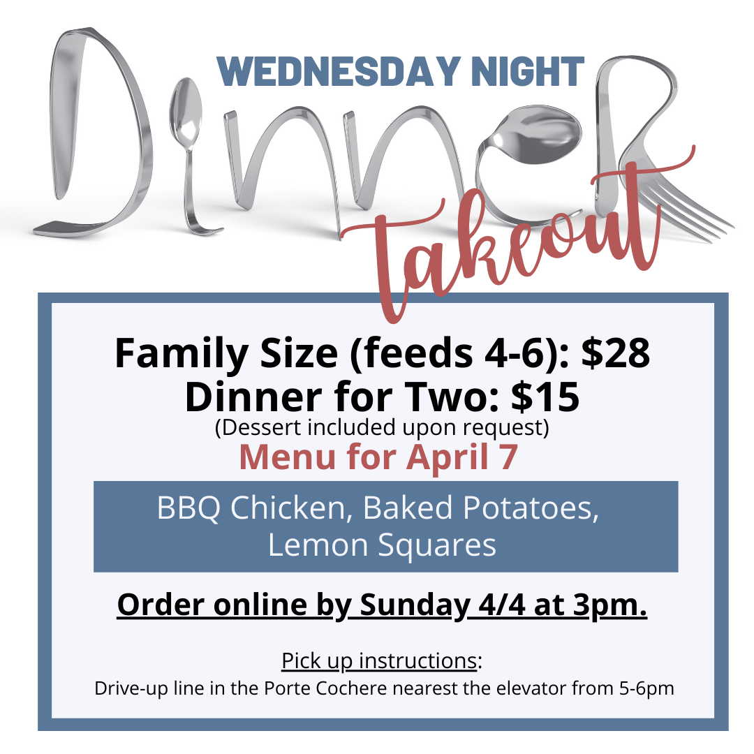 Click HERE to place your dinner order.