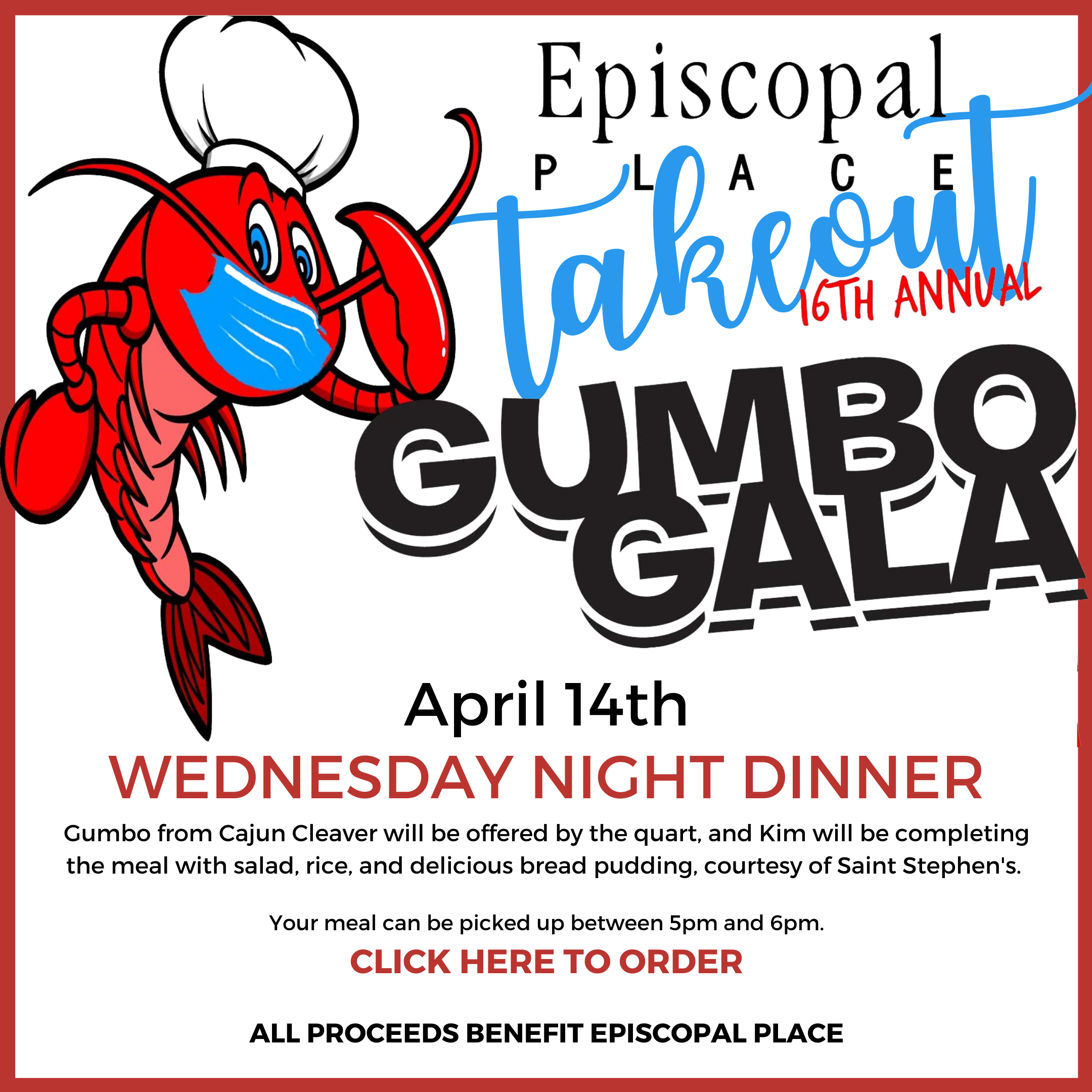 Click HERE to place your dinner order.