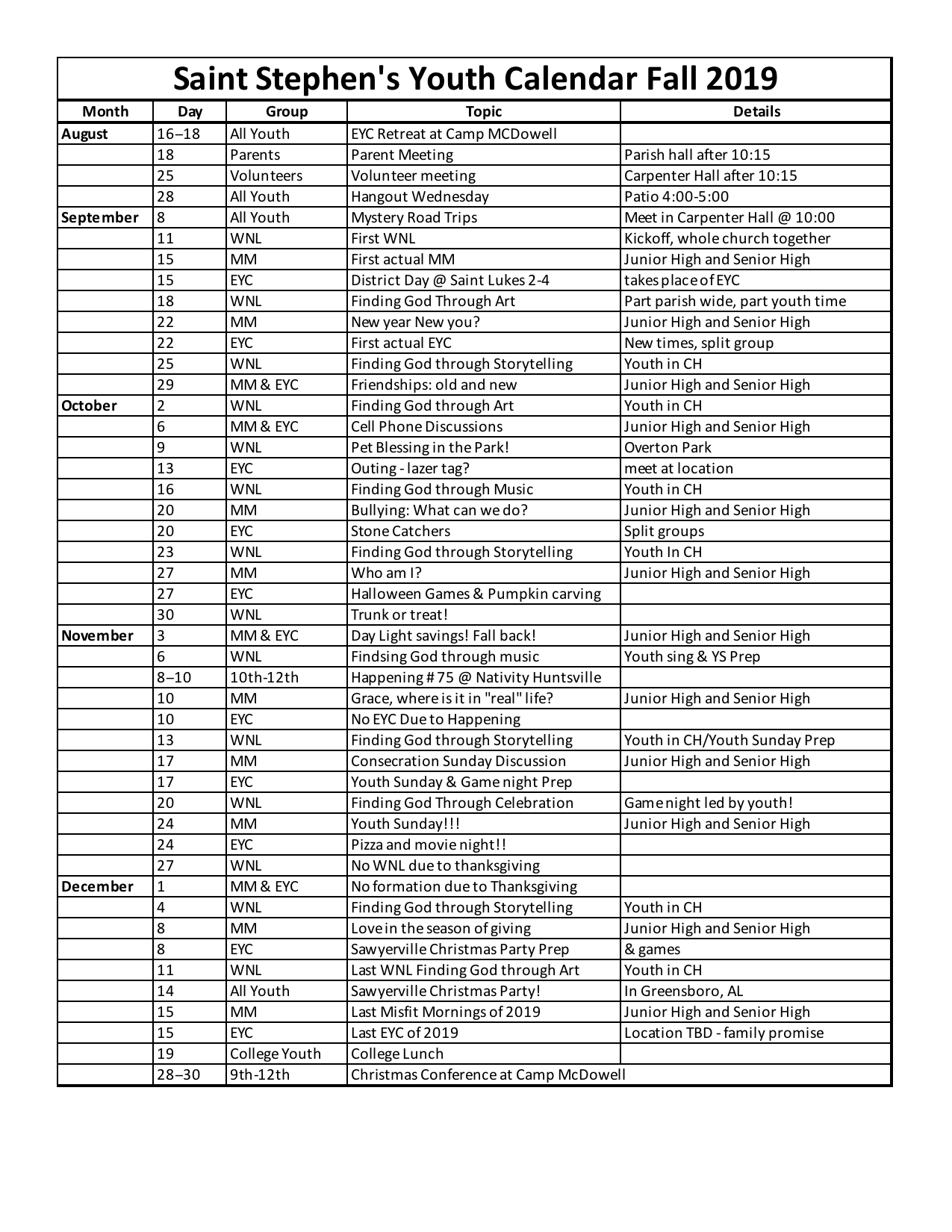 Saint Stephen's Youth Calendar 2019-2020.. fall.png