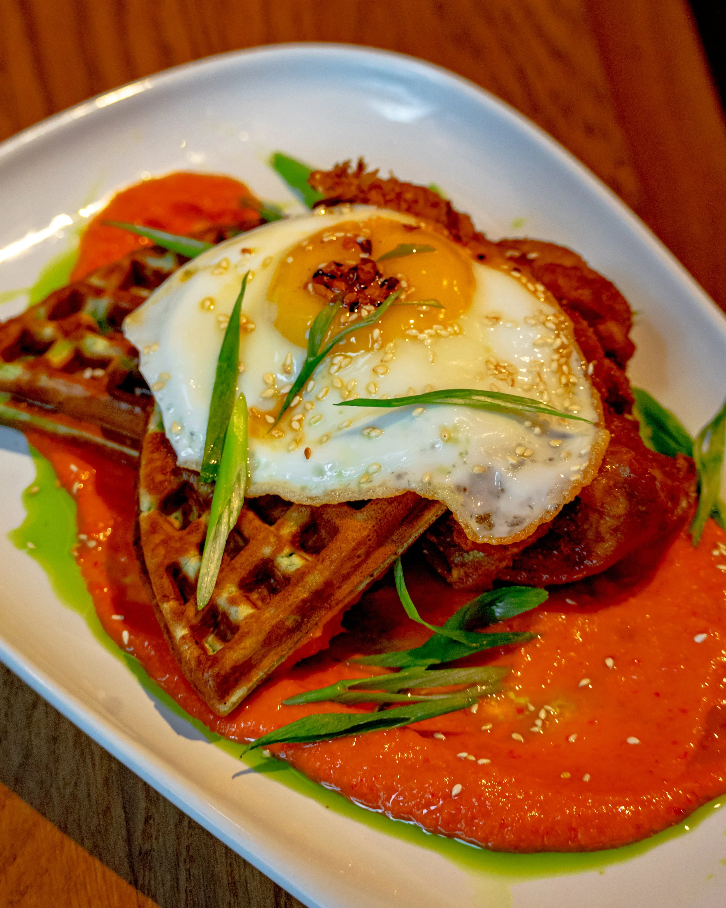 The Jesse: Indonesian Chicken & Waffles