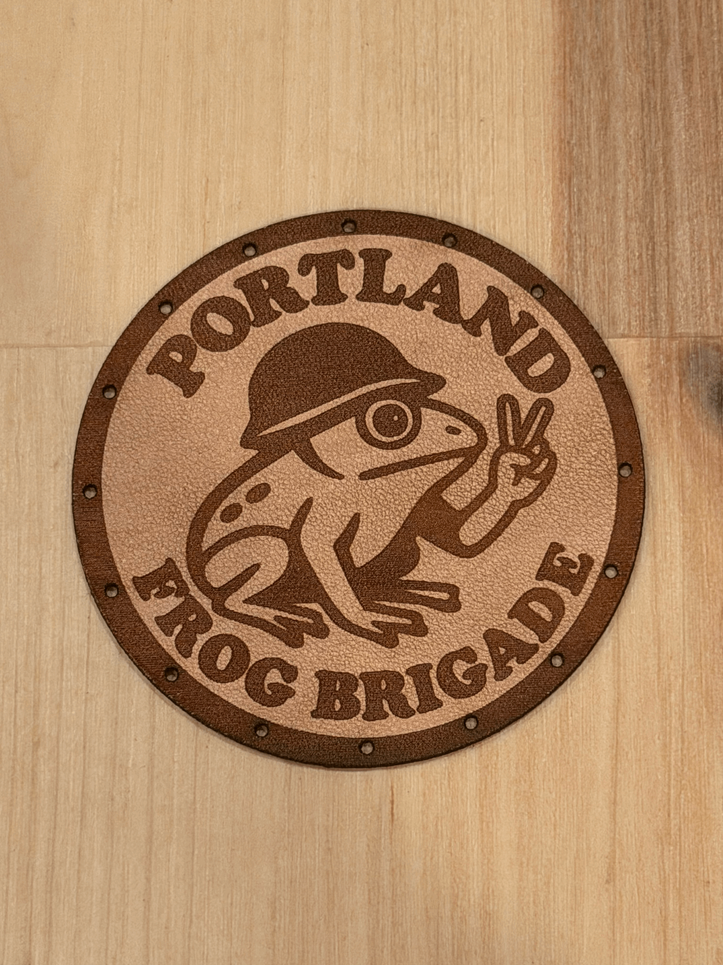 Portland Frog Brigade Leather Patch
