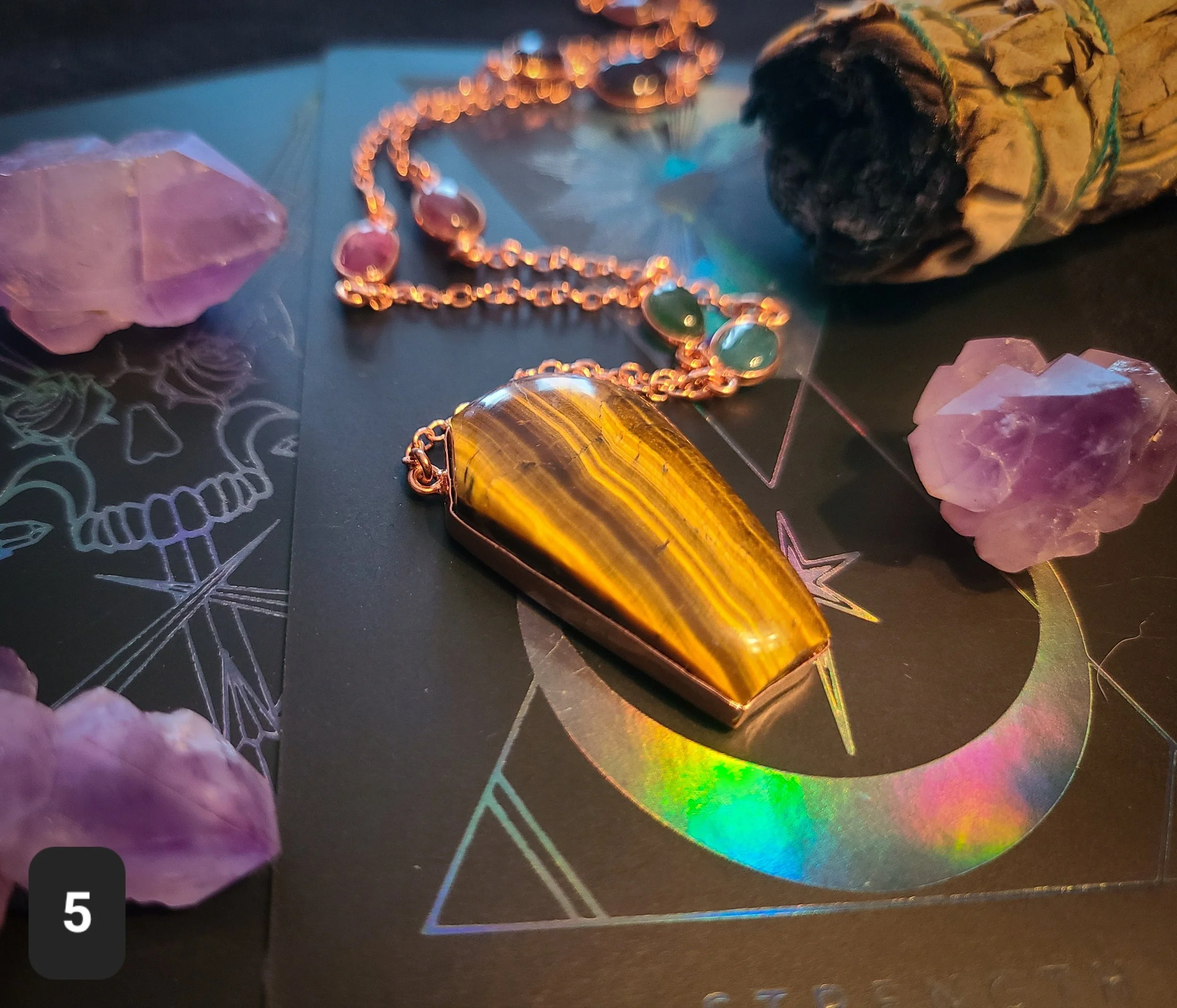 Tigers Eye Coffin