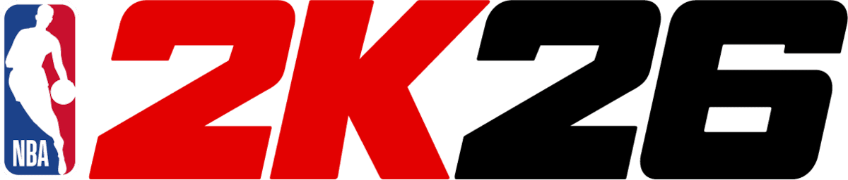 NBA 2K23 logo in red and black letters with the NBA logo featuring a silhouette of a basketball player dribbling on the left.