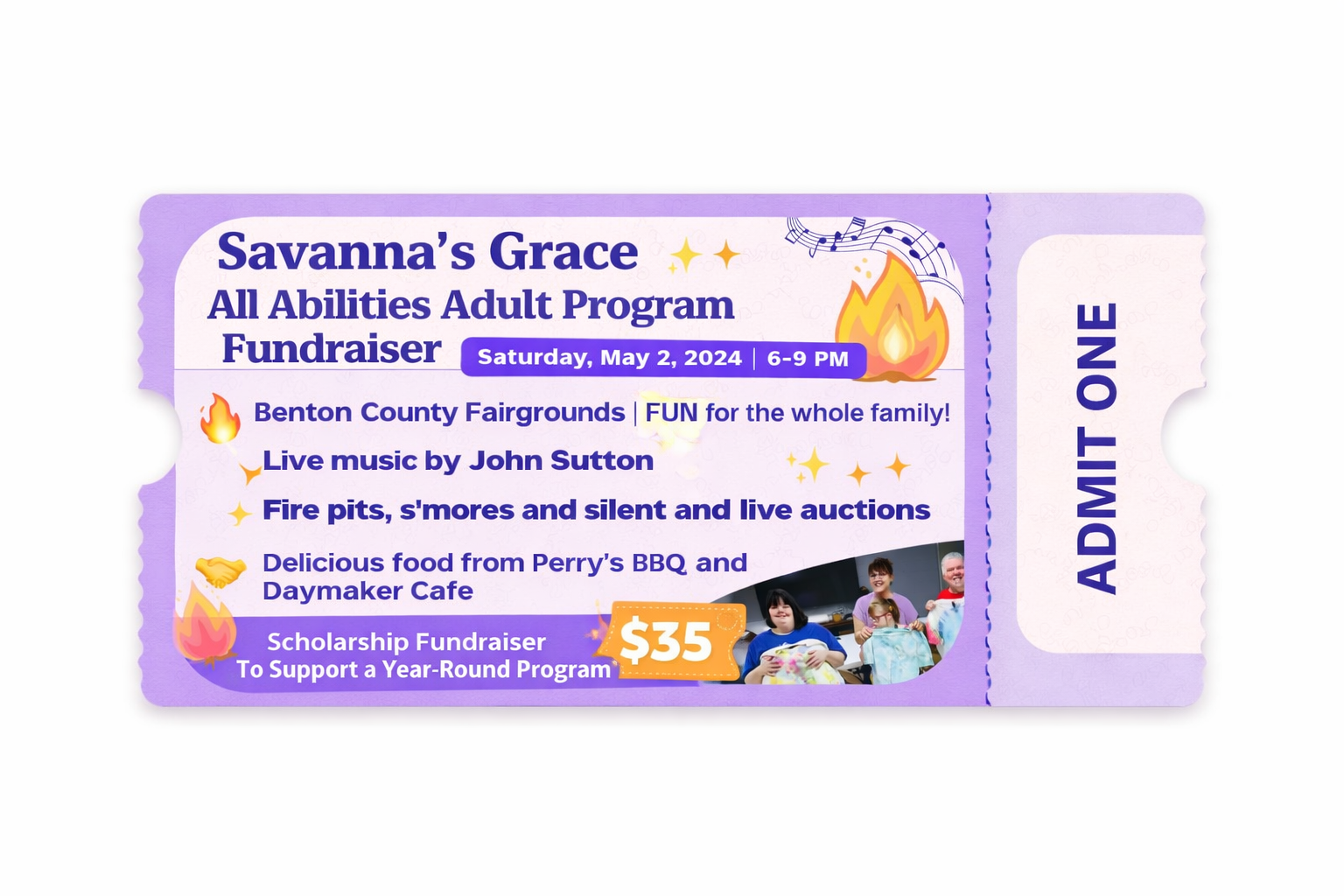 Savanna’s Grace Fundraiser Ticket