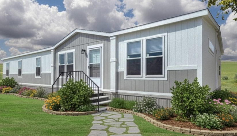 Open-concept living room in affordable Texas home