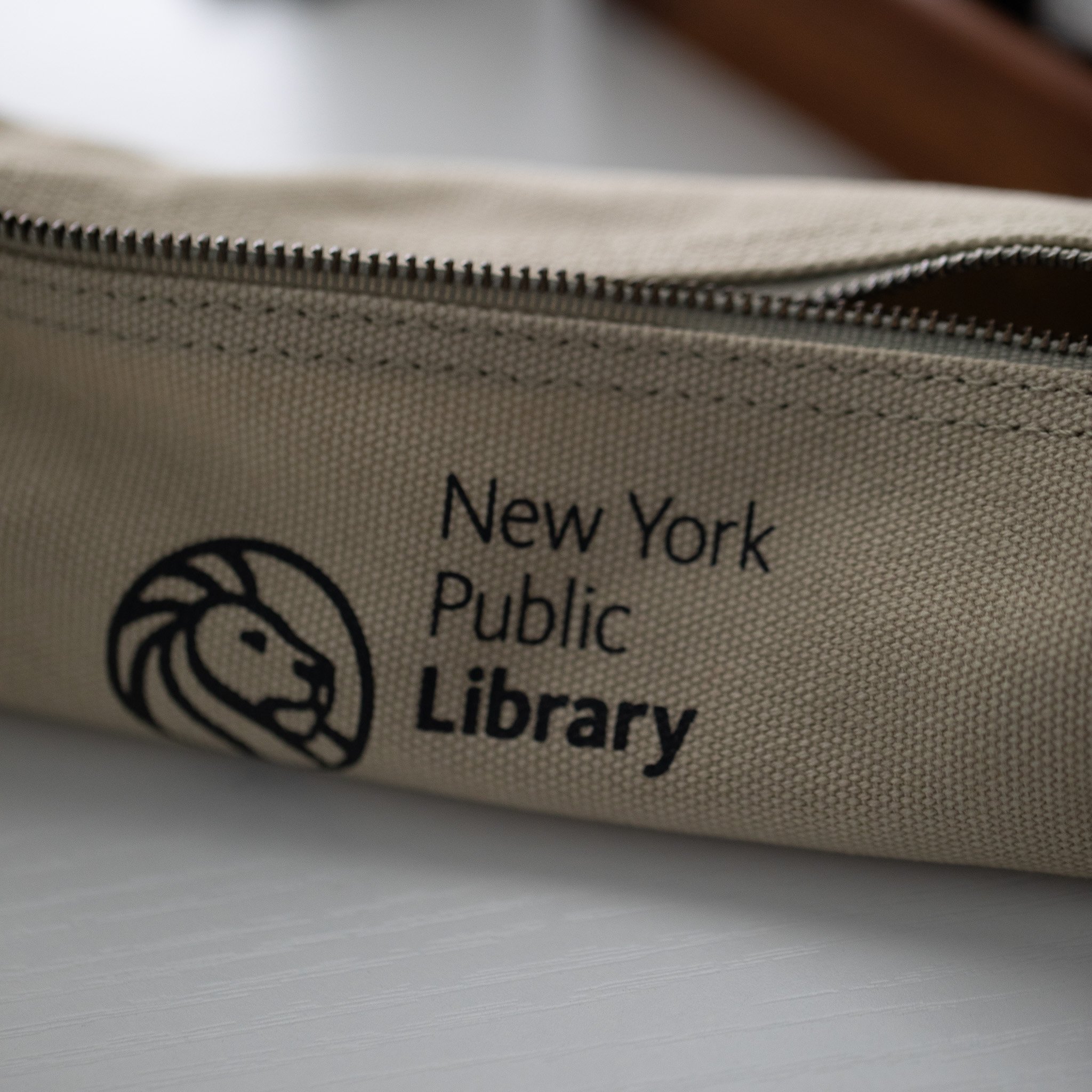 New York Public Library Waxed Canvas Pen Case