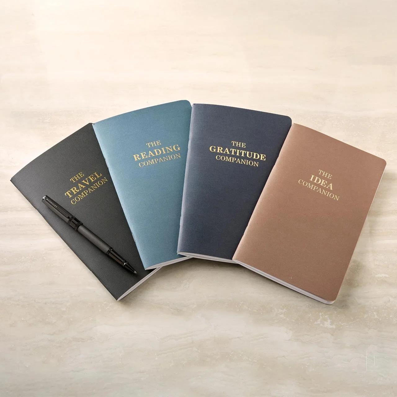 Companion Notebook Set of 4 - Travel, Gratitude, Reading, Idea