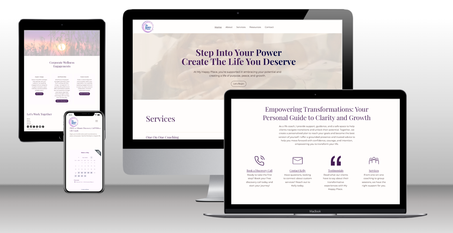 Rebrand &amp; Website Rebuild My Happy Place