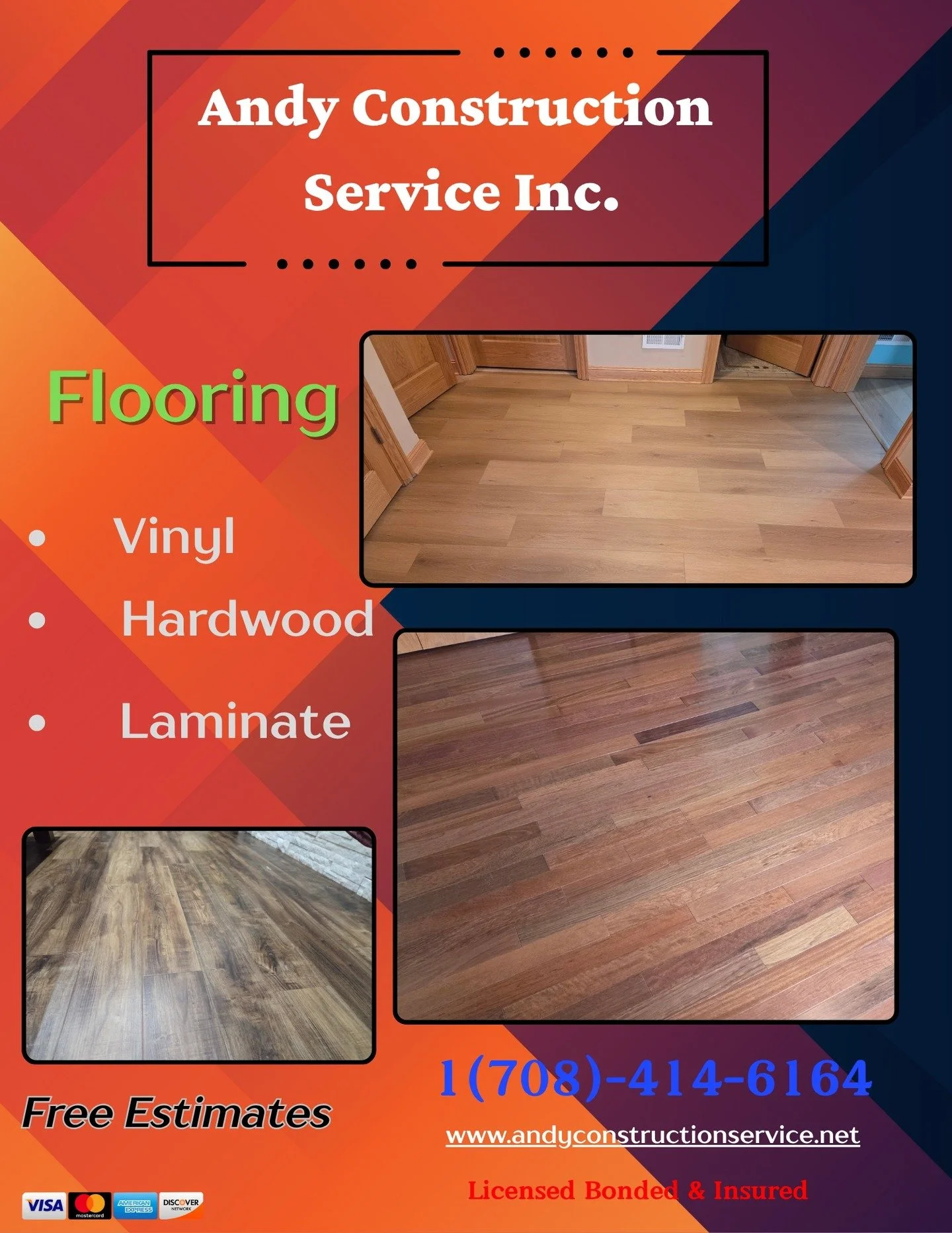Andy Construction Service Inc
Licensed and Insured
call us: 1-708-414-6164
email us: andysconstruct87@gmail.com
visit us: www.andyconstructionservice.net

We speak Polish and English
Mowimy po Polsku

Ready to Serve You