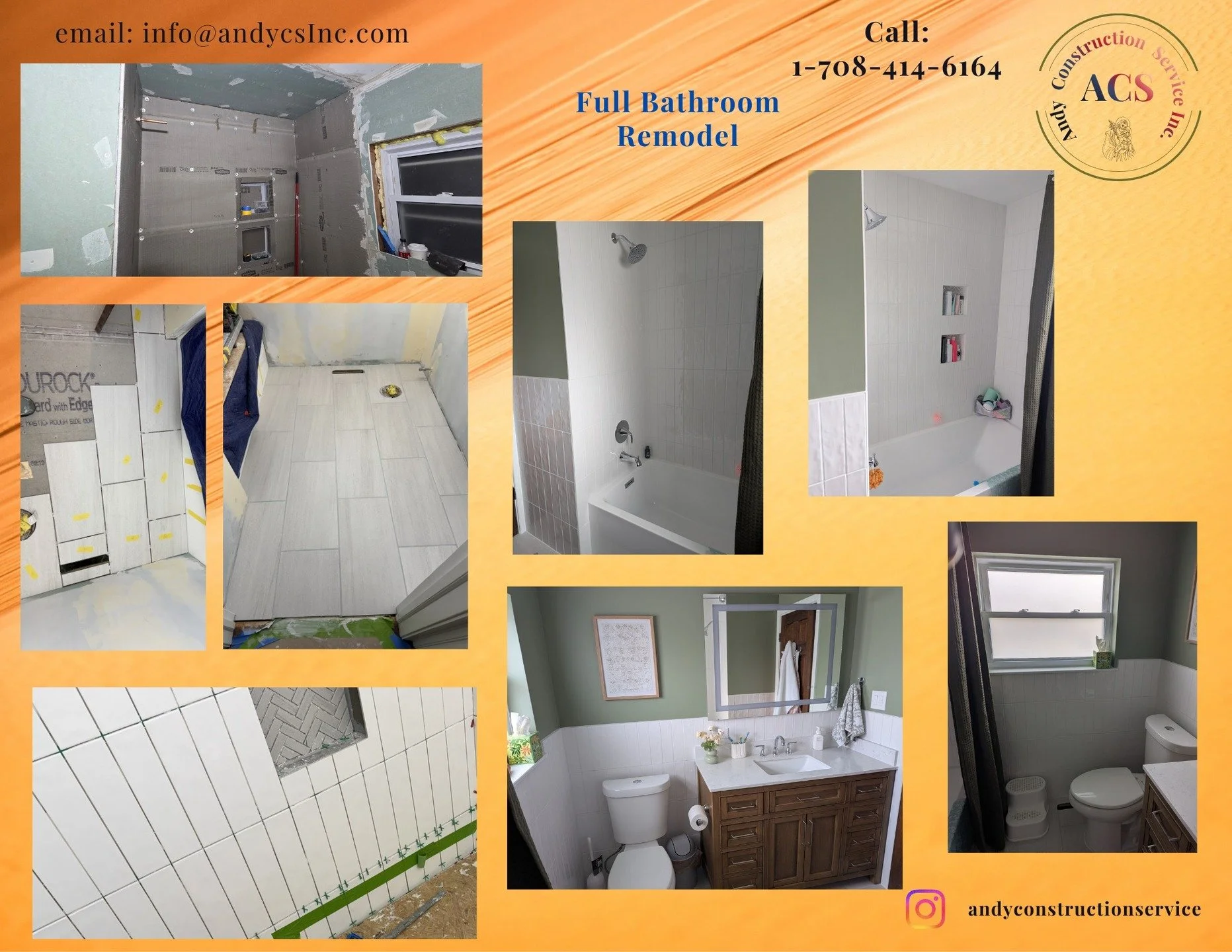 Andy Construction Service Inc
Licensed | Bonded | Insured
call us: 1-708-414-6164
email us: info@andycsInc.com

Instagram: andyconstructionservice

We speak Polish and English
Mowimy po Polsku