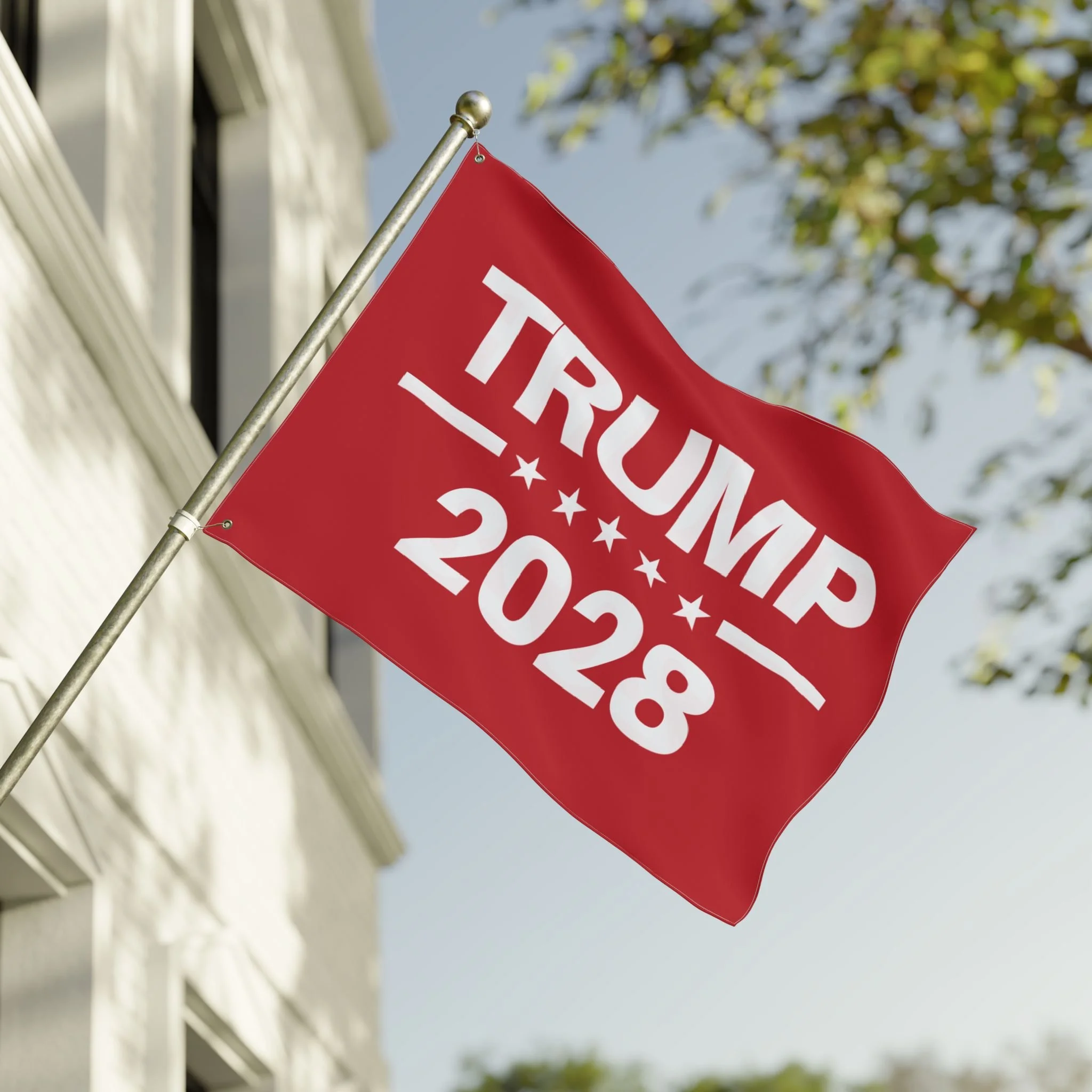 Flag with the words 'Trump 2028"