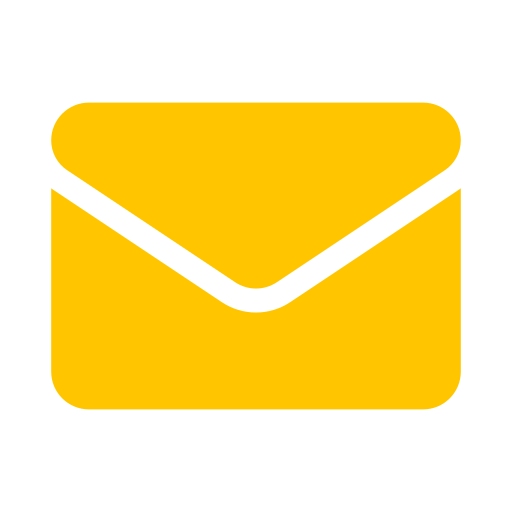 Yellow envelope icon on a black background.