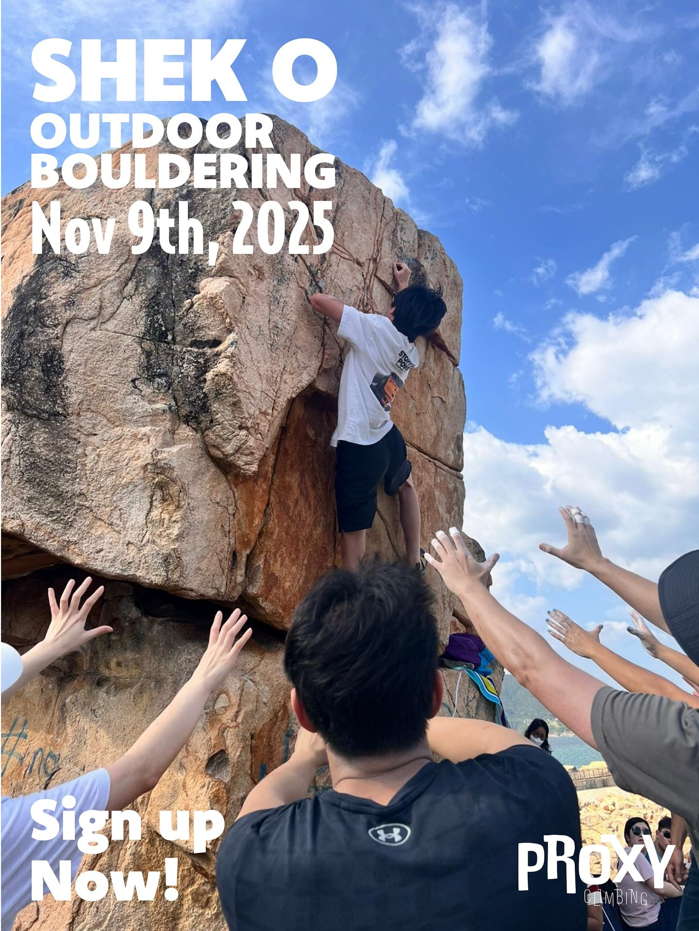 Our next outdoor bouldering session at Shek O is Nov 9th! 

Dm us to sign up! Price per person down to $120 for members!Non members $350.

#proxyclimbing #climbing #bouldering #outdoor