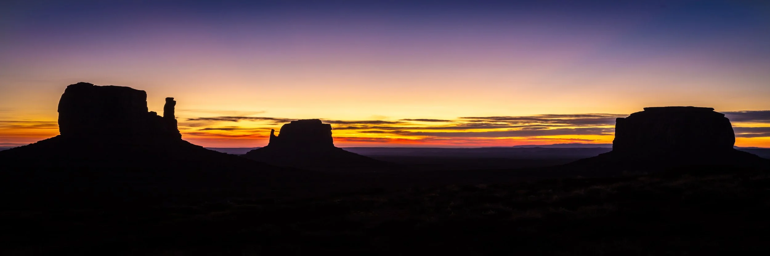 Monument Valley Silhouette Navajo Nation