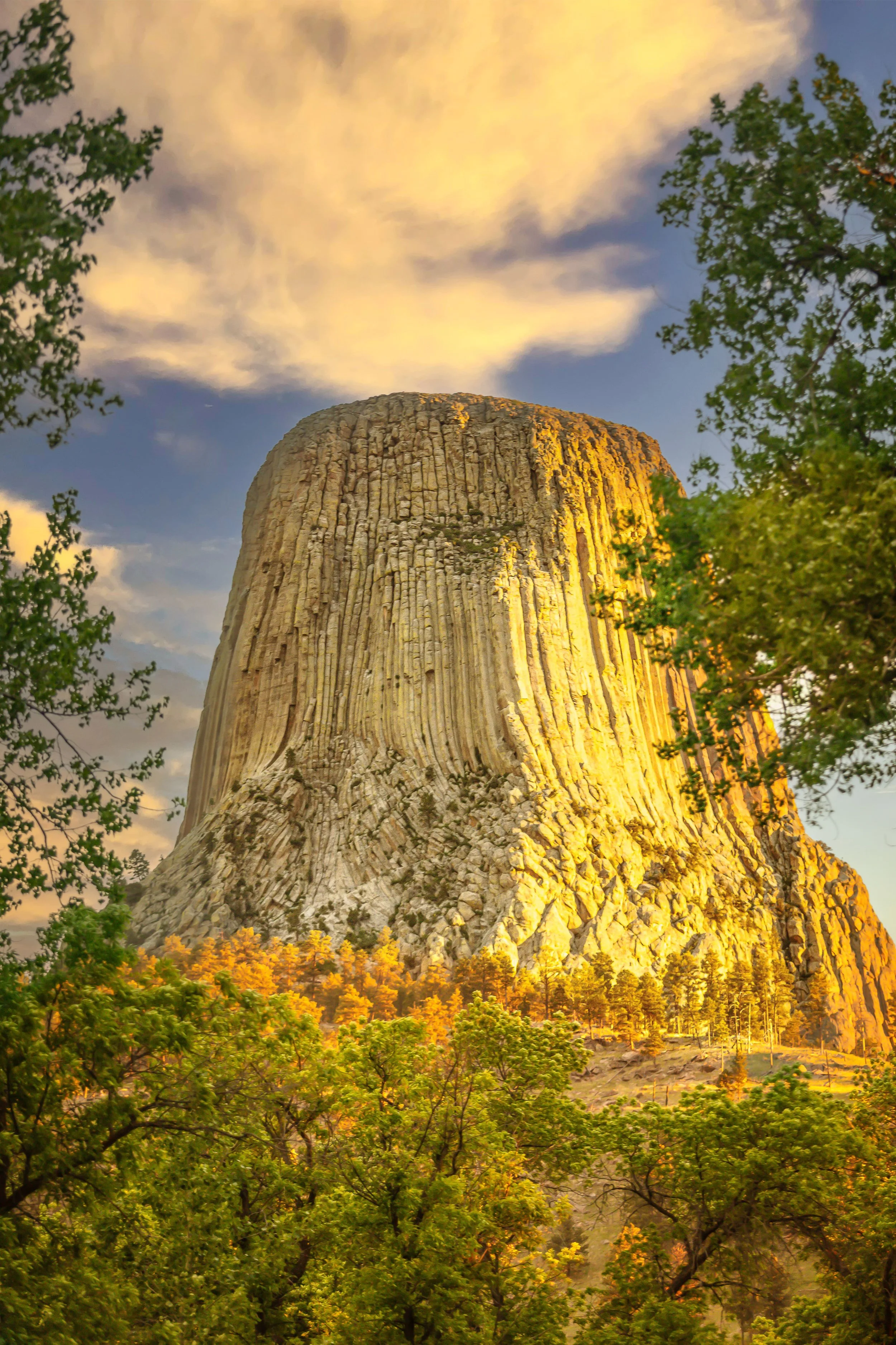 Devil's Tower Wyoming at Sunset